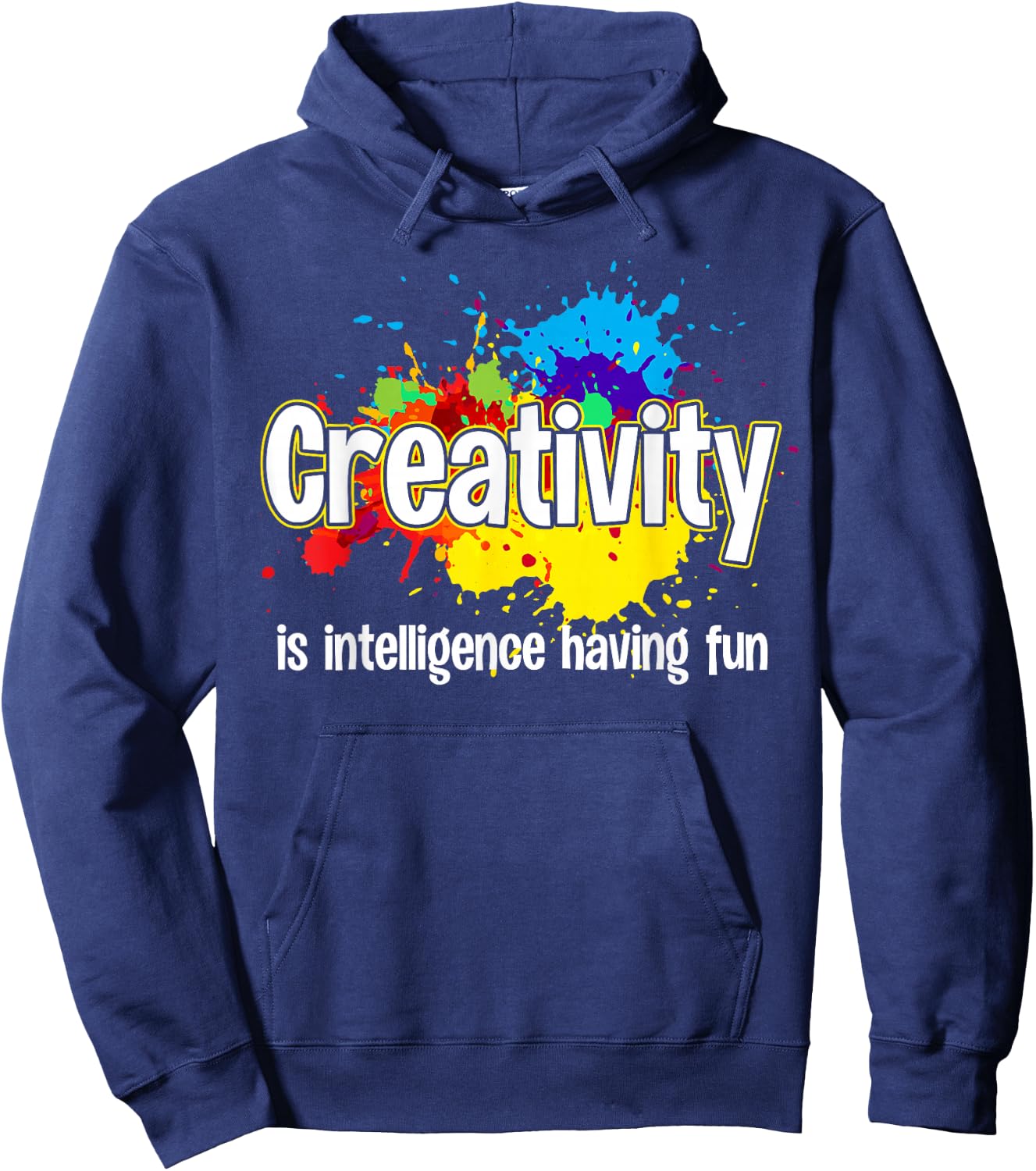 Cute Creativity Art Women Creative Drawing Teacher Hoodie - Hoodie | Navy
