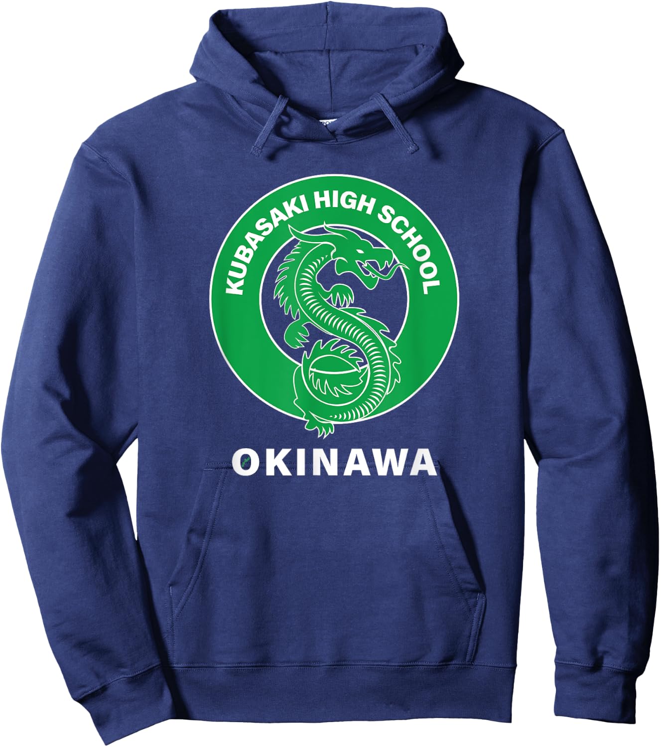 Kubasaki High Dragons Kubasaki Okinawa Island Okinawa Japan Hoodie - Hoodie | Navy
