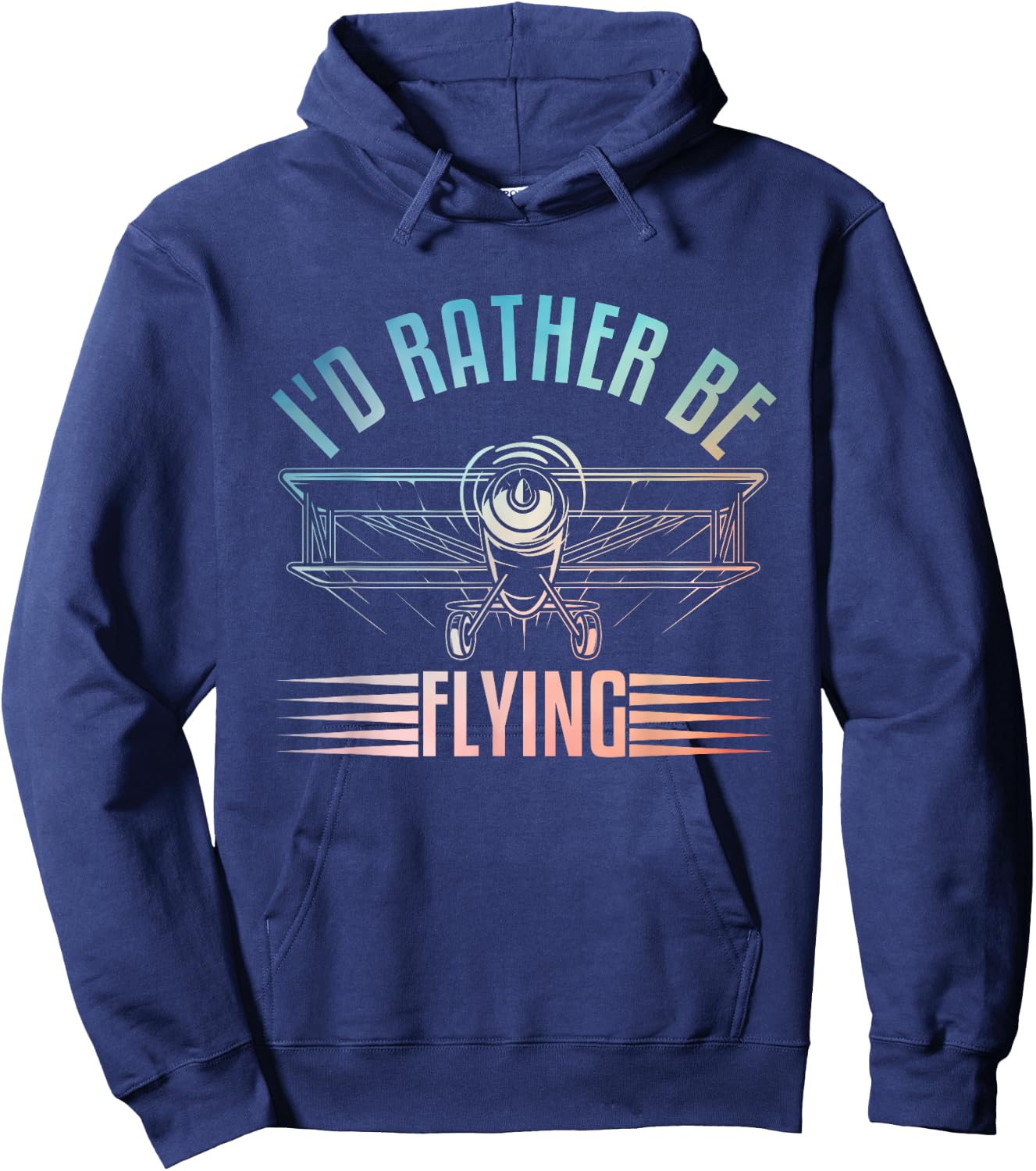 Funny Pilot Art Women Airplane Aviation Themed Pilot Hoodie - Hoodie | Navy