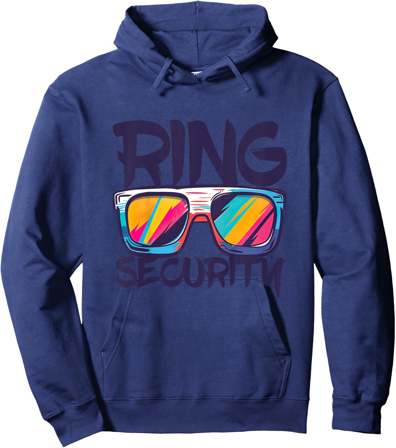 Kids Ring Security Shirt Kids Little Boys Ring Bearer Hoodie - Hoodie | Navy