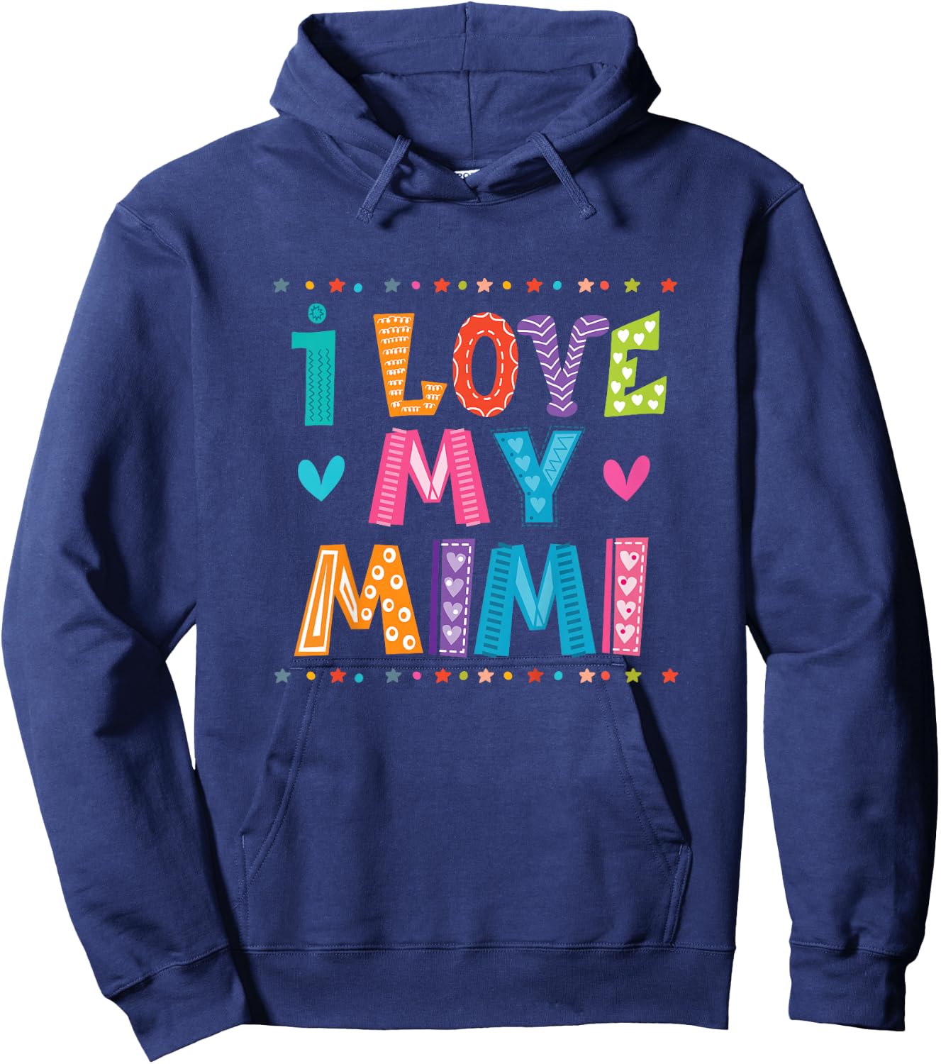 Granddaughter I Love My Mimi Hoodie - Hoodie | Navy