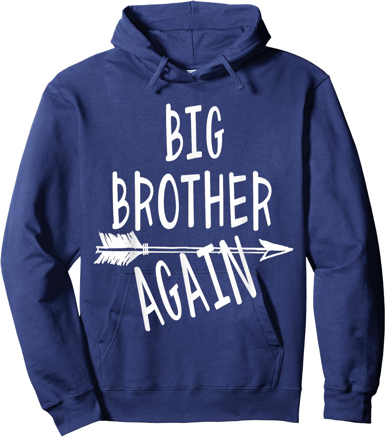 Big Brother Again for Boys with Arrow Funny 2023 Hoodie - Hoodie | Navy