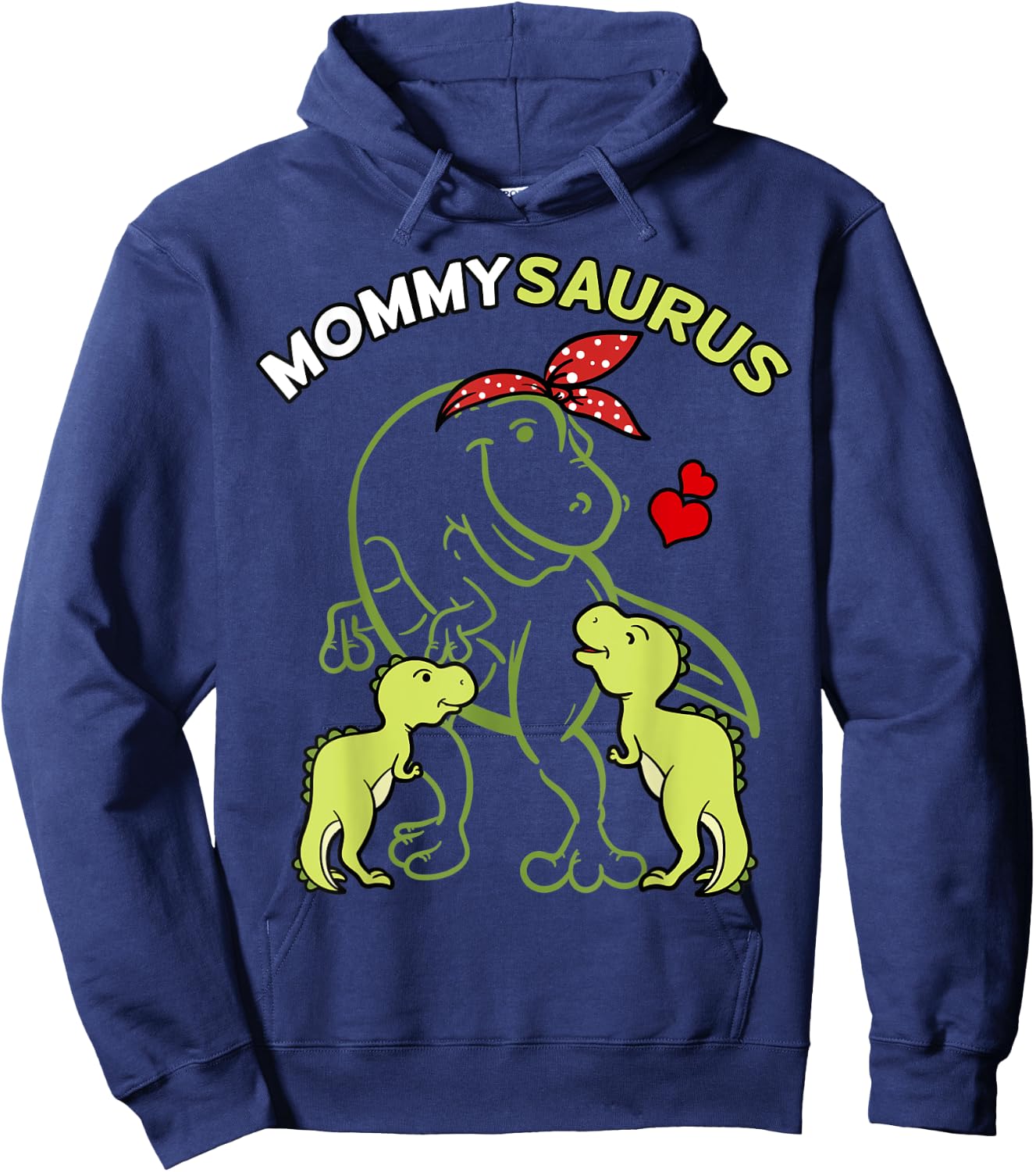 Mommysaurus Dinosaur Mom Dino Lover Mother's Day Gift Hoodie - Hoodie | Navy