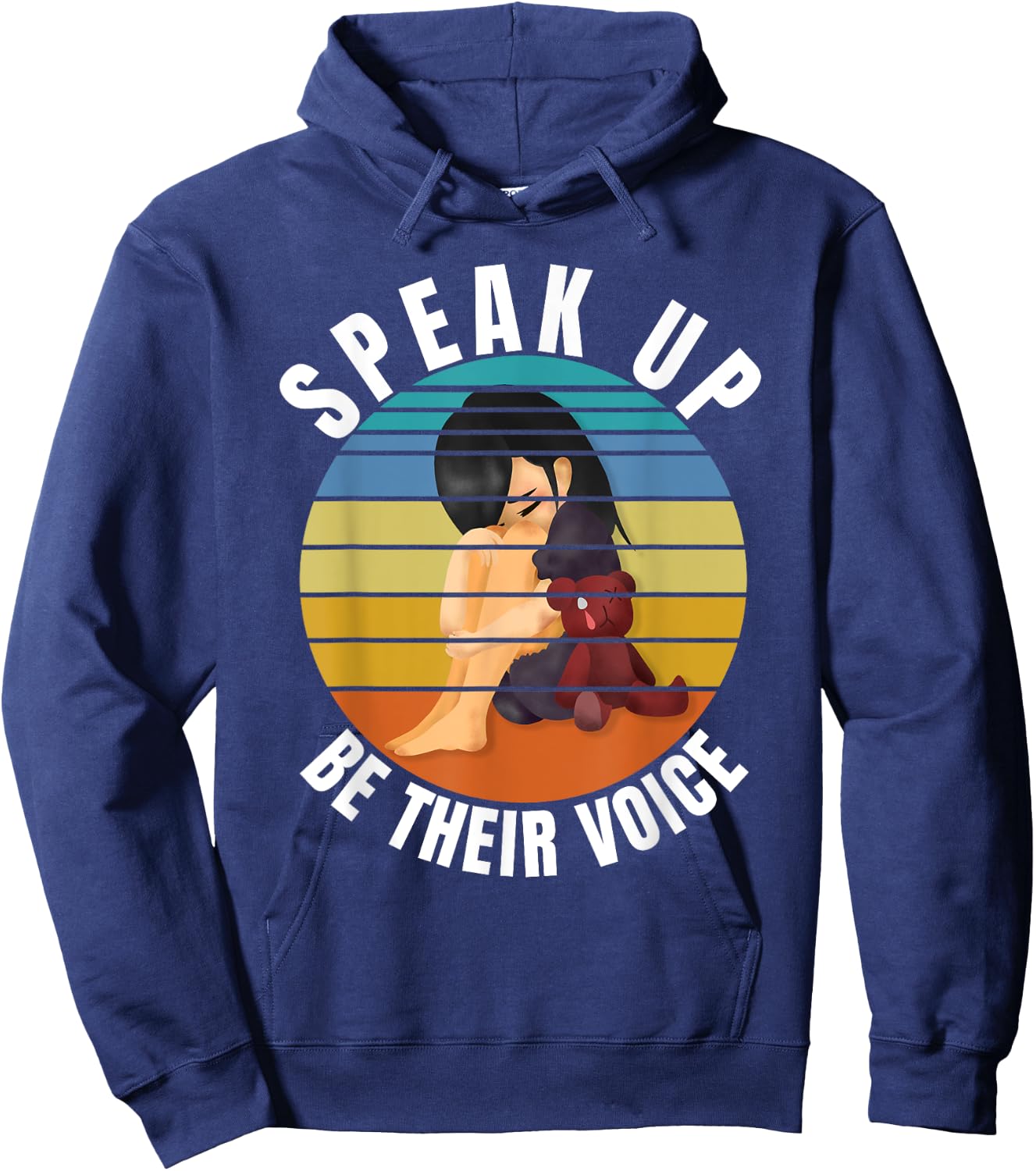 Stop Child Abuse - Save the Kids End Child Trafficking Hoodie - Hoodie | Navy