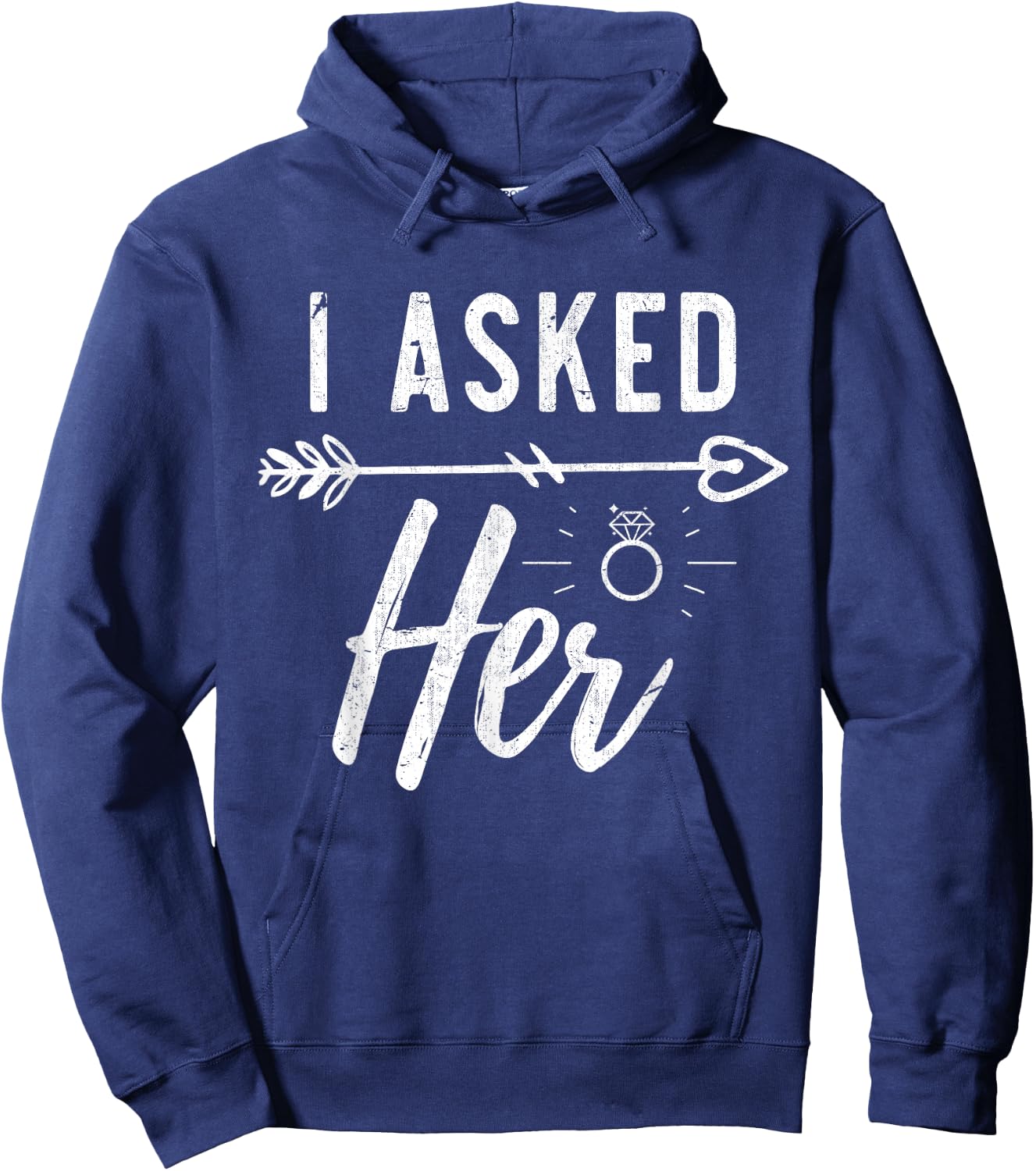 Engaged Couple Wedding Engagement Gift -Adults Black Modern Lace Engagement Hoodie - Hoodie | Navy