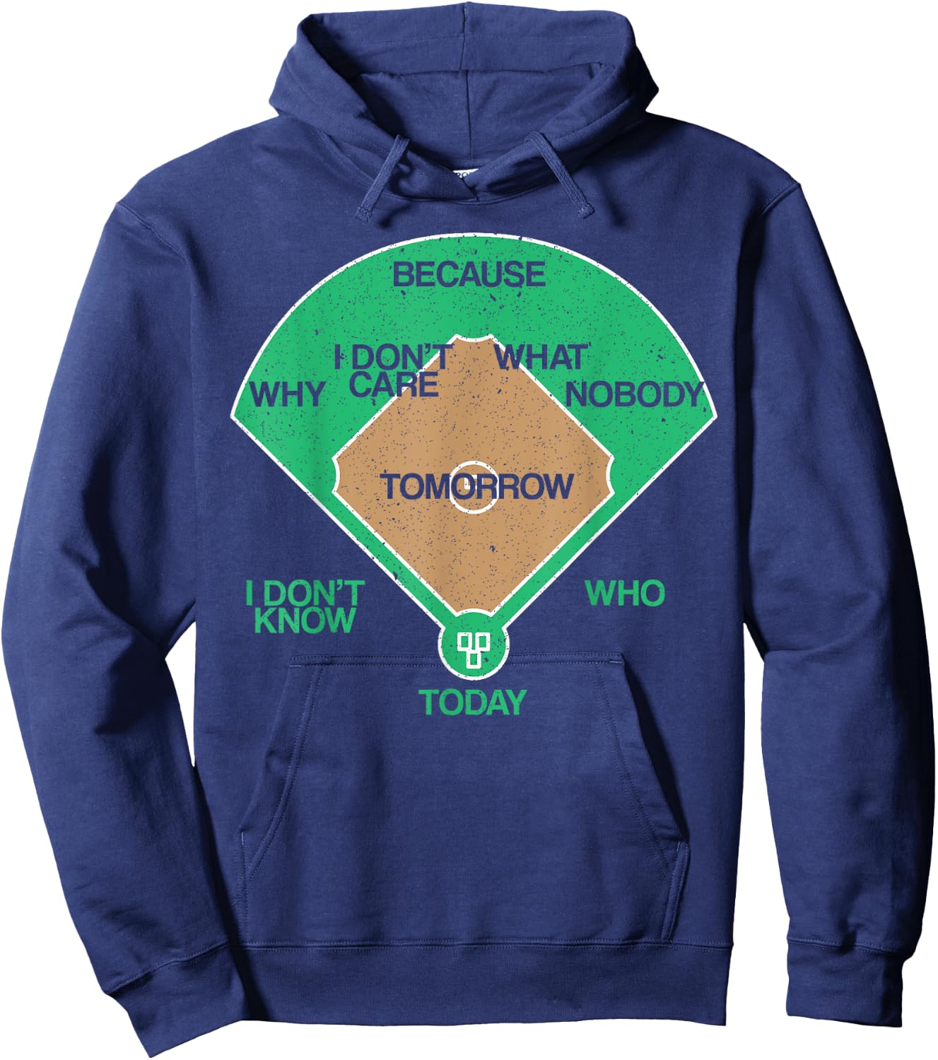 Whos On First Baseball for a Who's on First Baseball Fan Hoodie - Hoodie | Navy