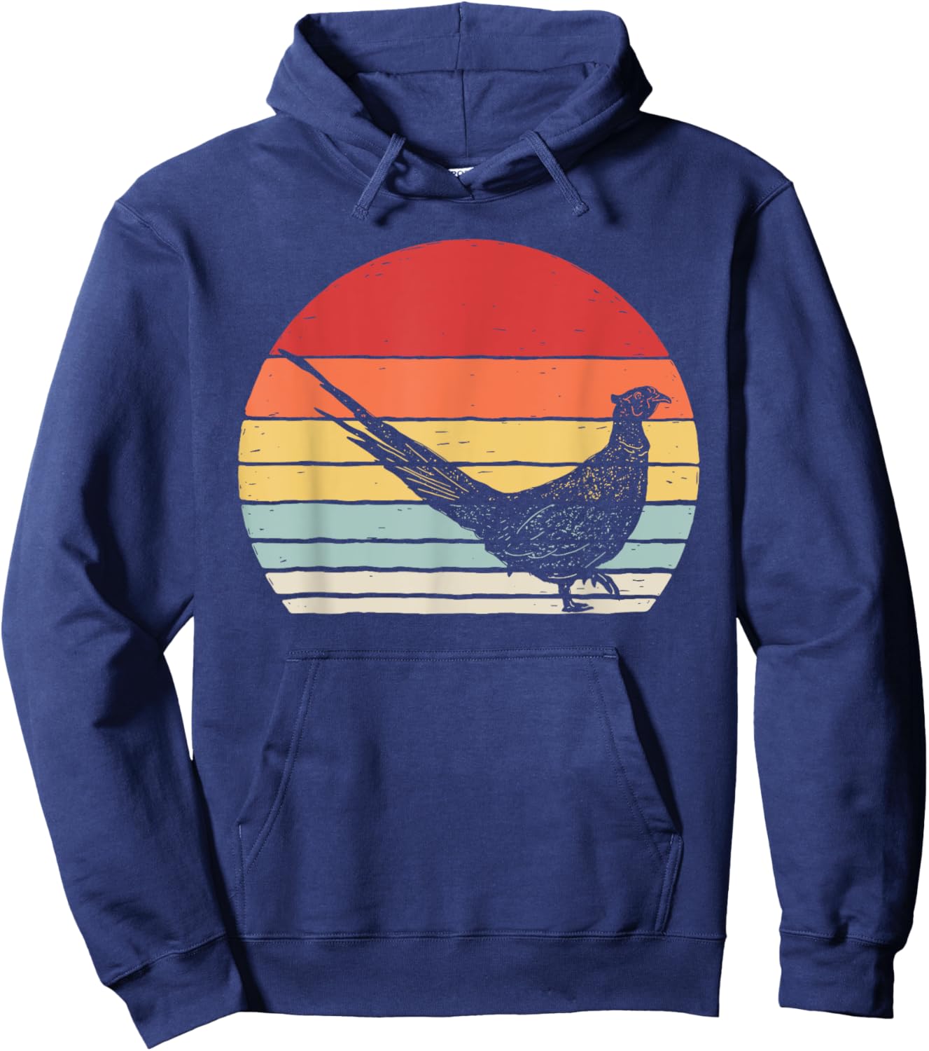 Vintage Retro Pheasant Bird Hoodie - Hoodie | Navy