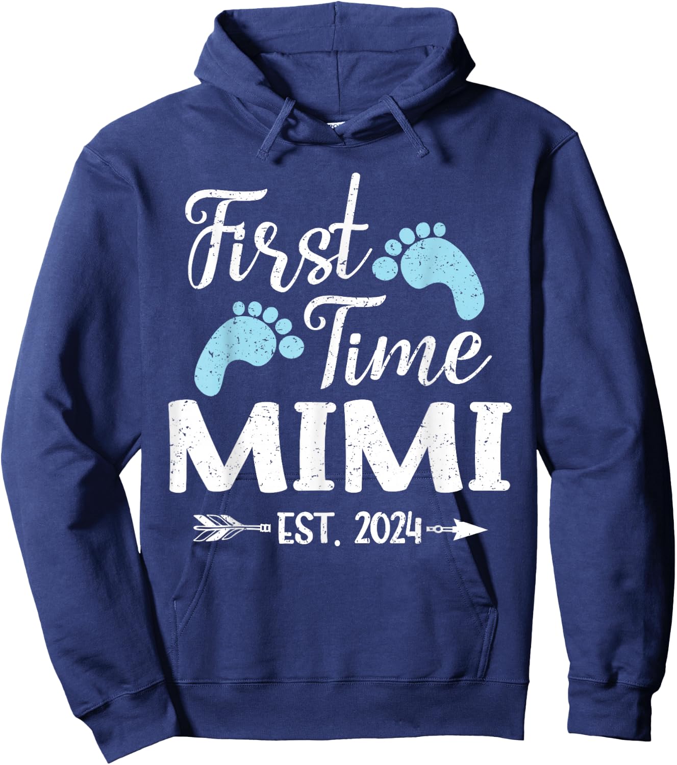 First Time Mimi Est 2024 Hoodie - Hoodie | Navy