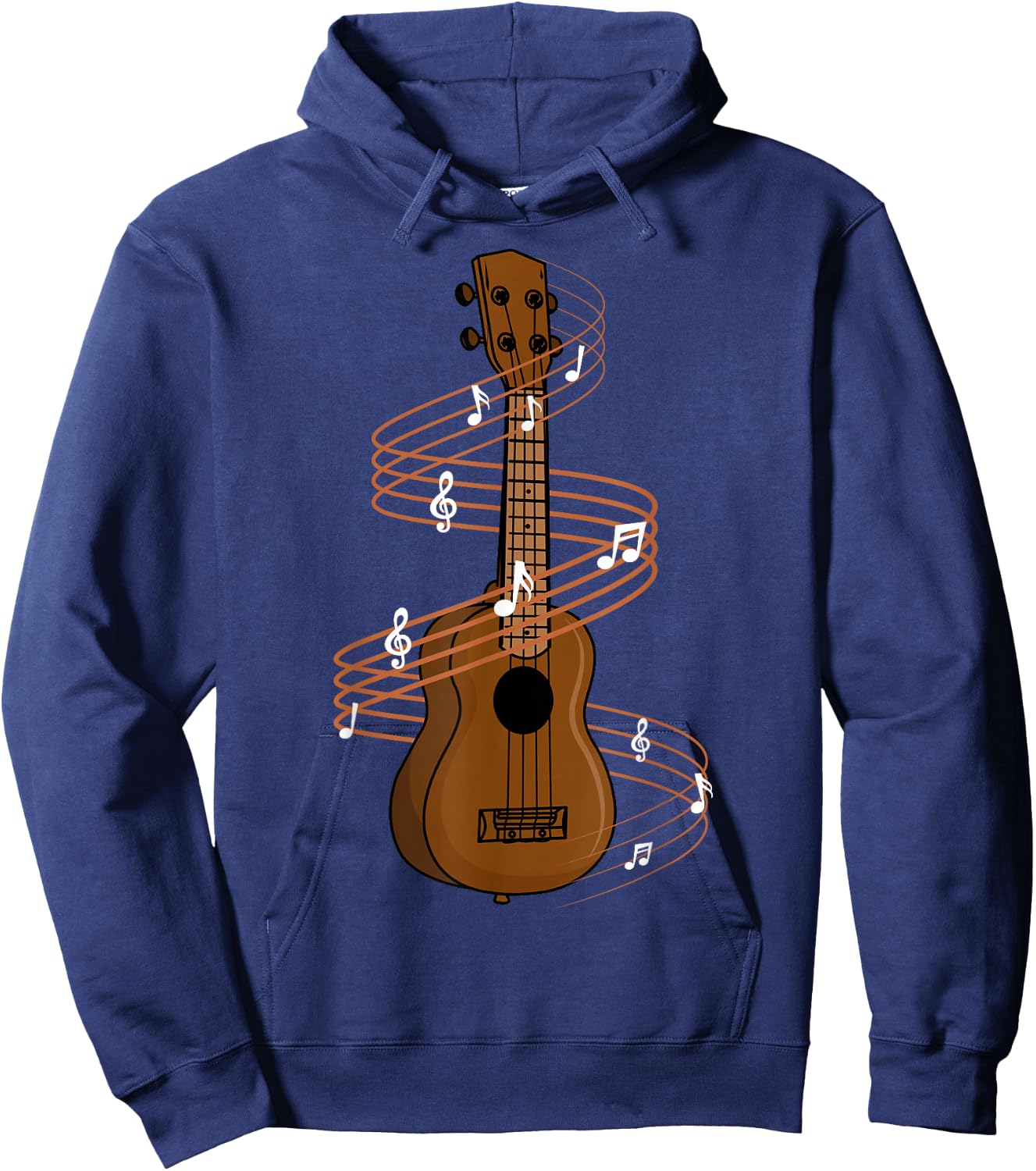 Ukulele Four String Instrument Hoodie - Hoodie | Navy
