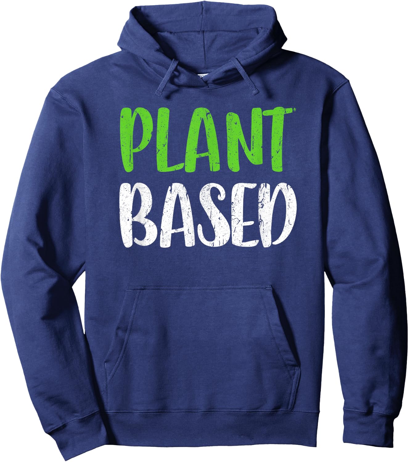 Plant Based Vegetarian Shirt Hoodie - Hoodie | Navy