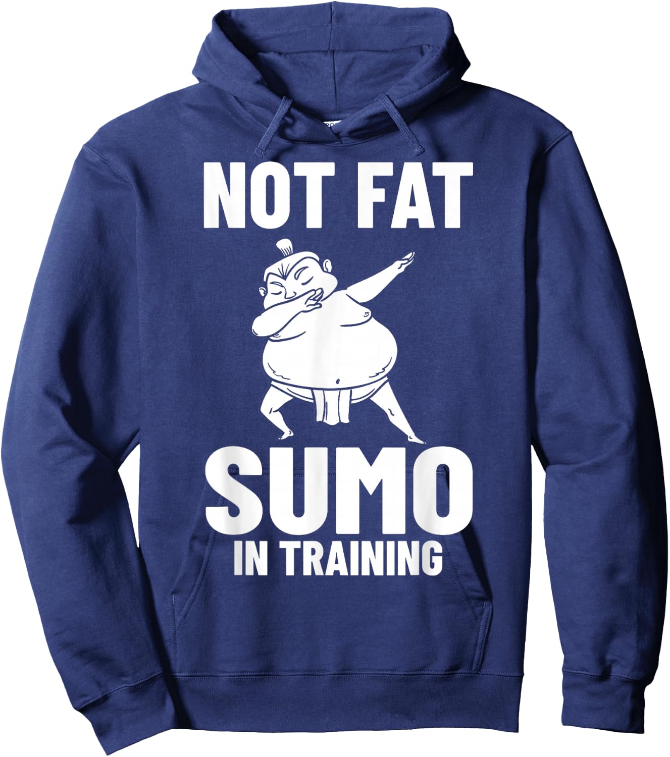 Sumo Wrestling Japanese Wrestler Sport Mawashi Hoodie - Hoodie | Navy
