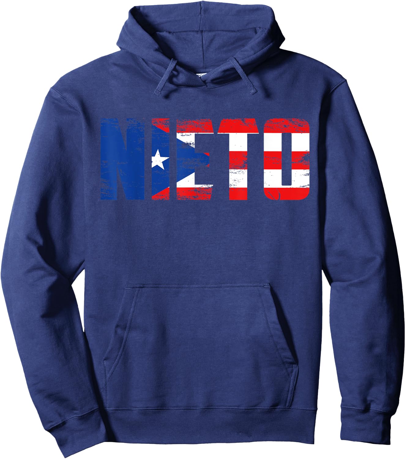 Nieto Puerto Rico Flag Pride Fathers Day Puerto Rican Men Hoodie - Hoodie | Navy