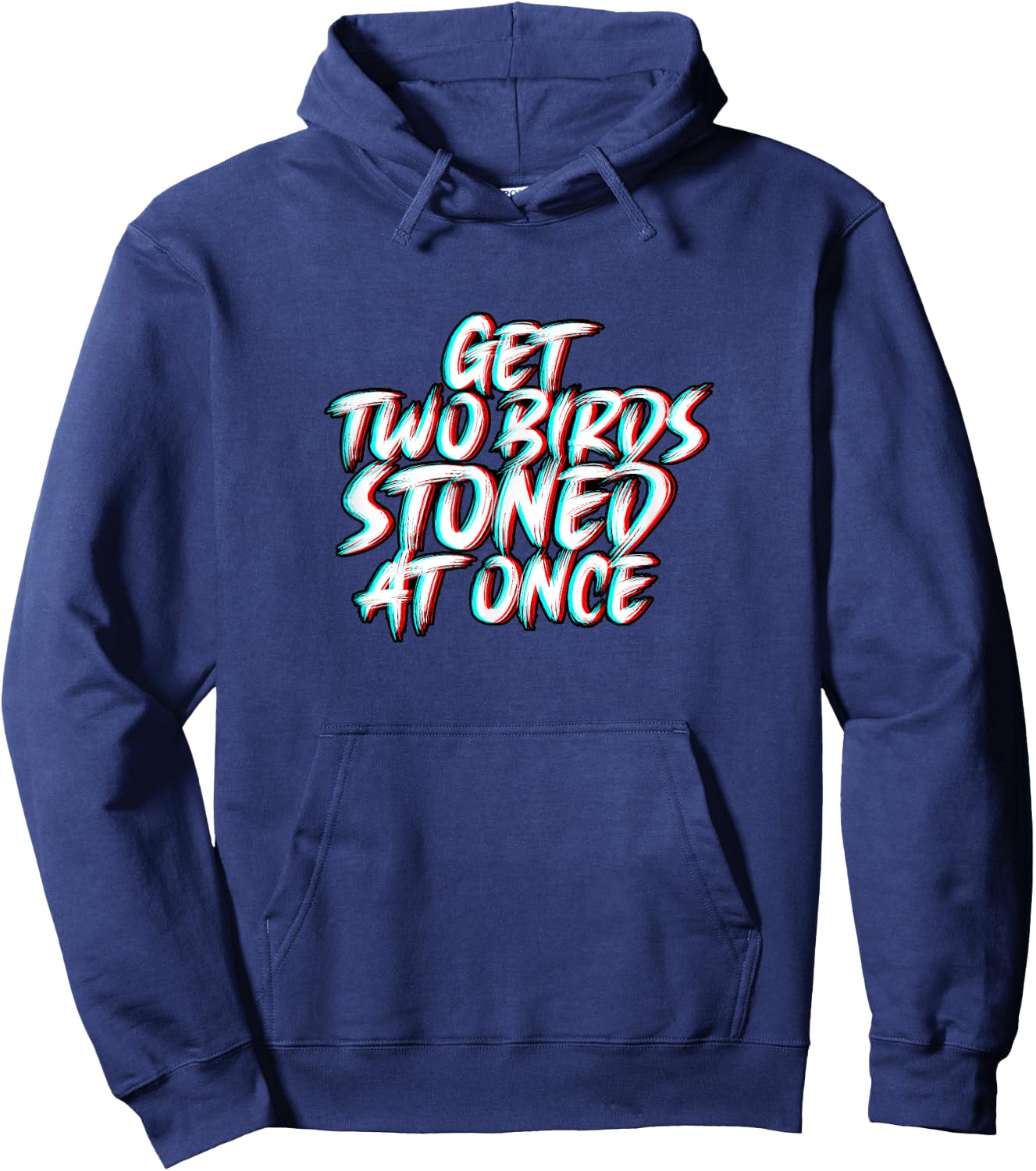 Two Birds Stoned Funny Trailer Park Weed Hoodie - Hoodie | Navy
