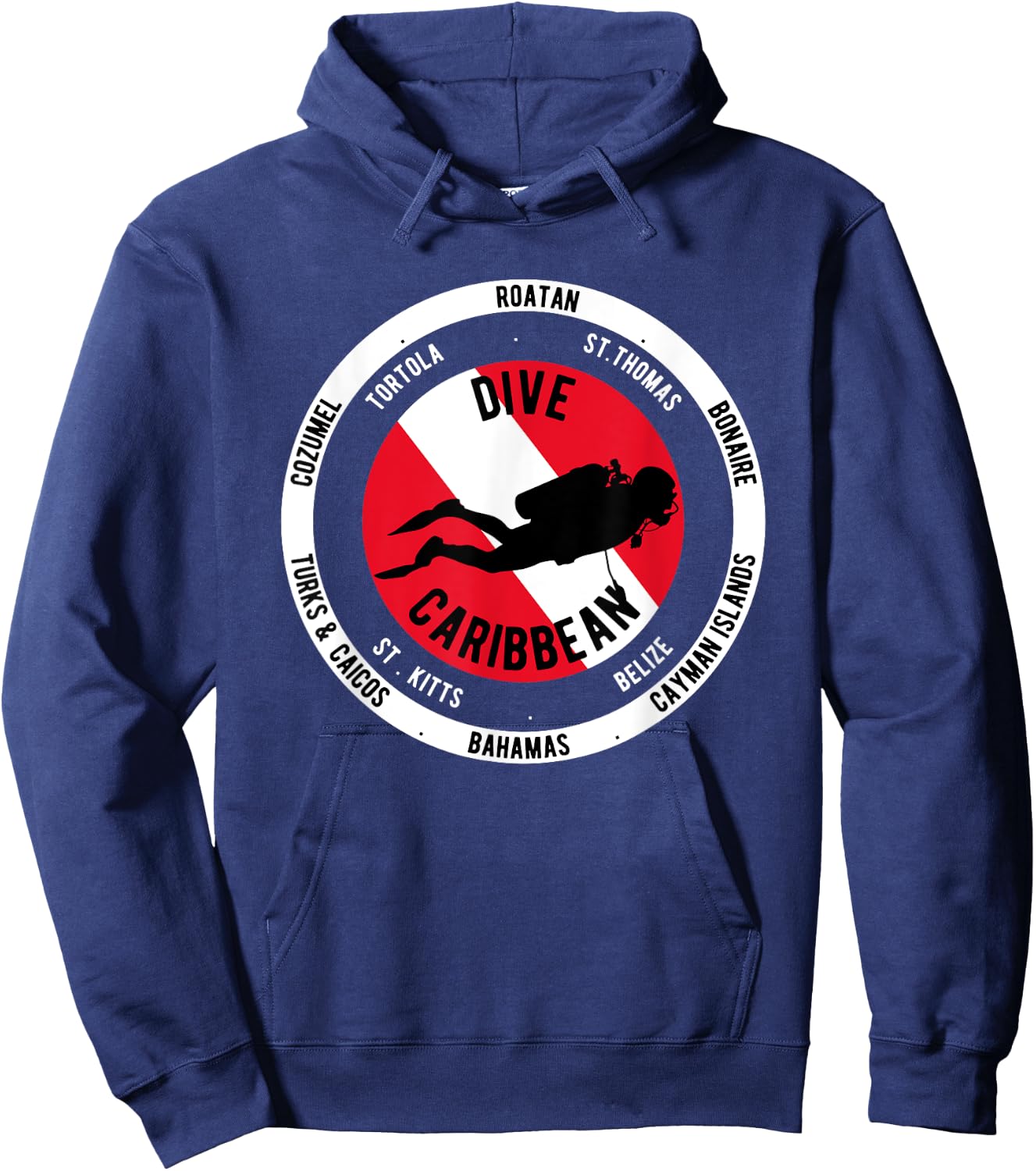 Scuba Dive Caribbean Hoodie - Hoodie | Navy