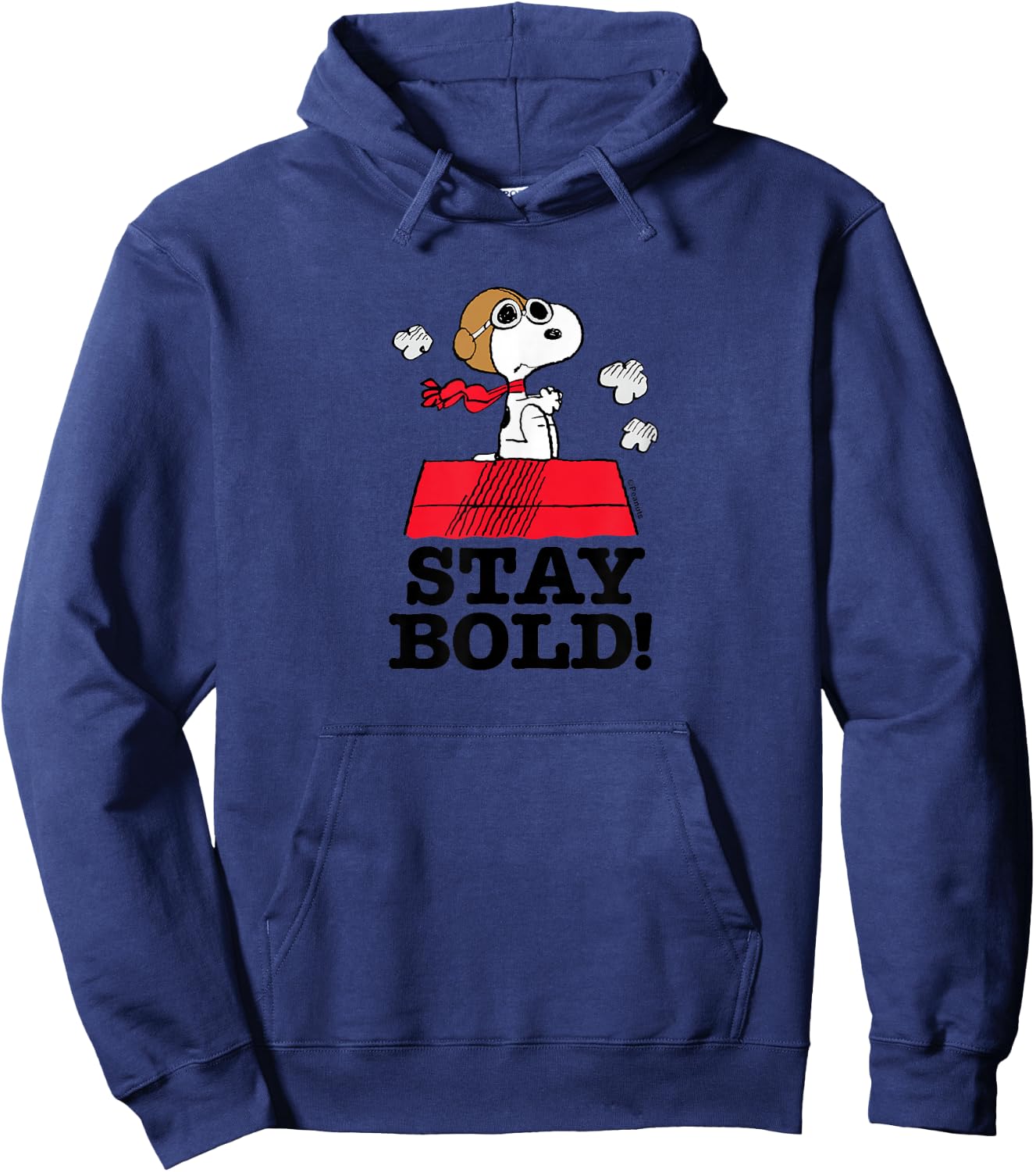 Peanuts - Snoopy Flying Ace Stay Bold Dog House Hoodie - Hoodie | Navy