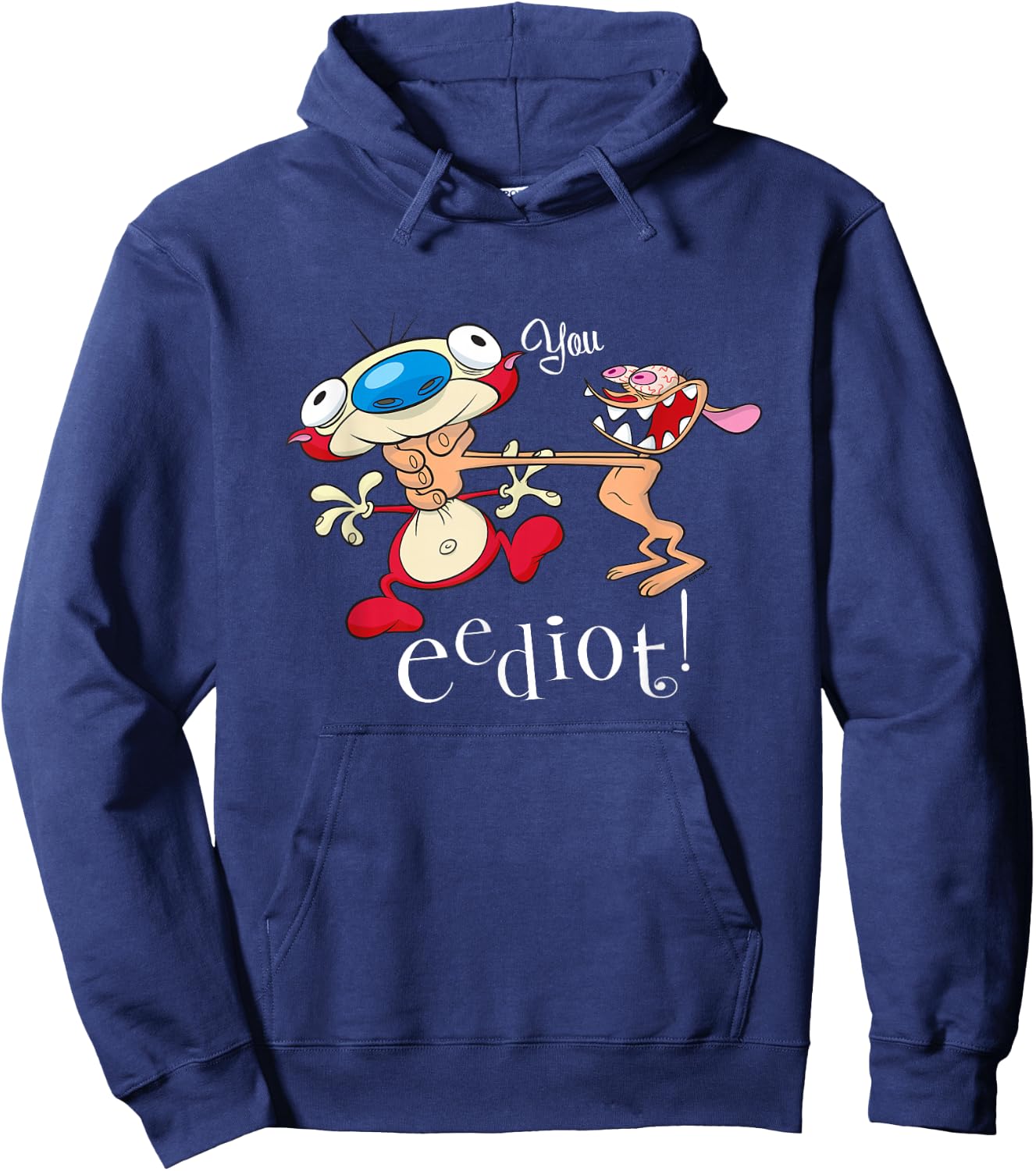 Ren & Stimpy You Eediot Hoodie - Hoodie | Navy