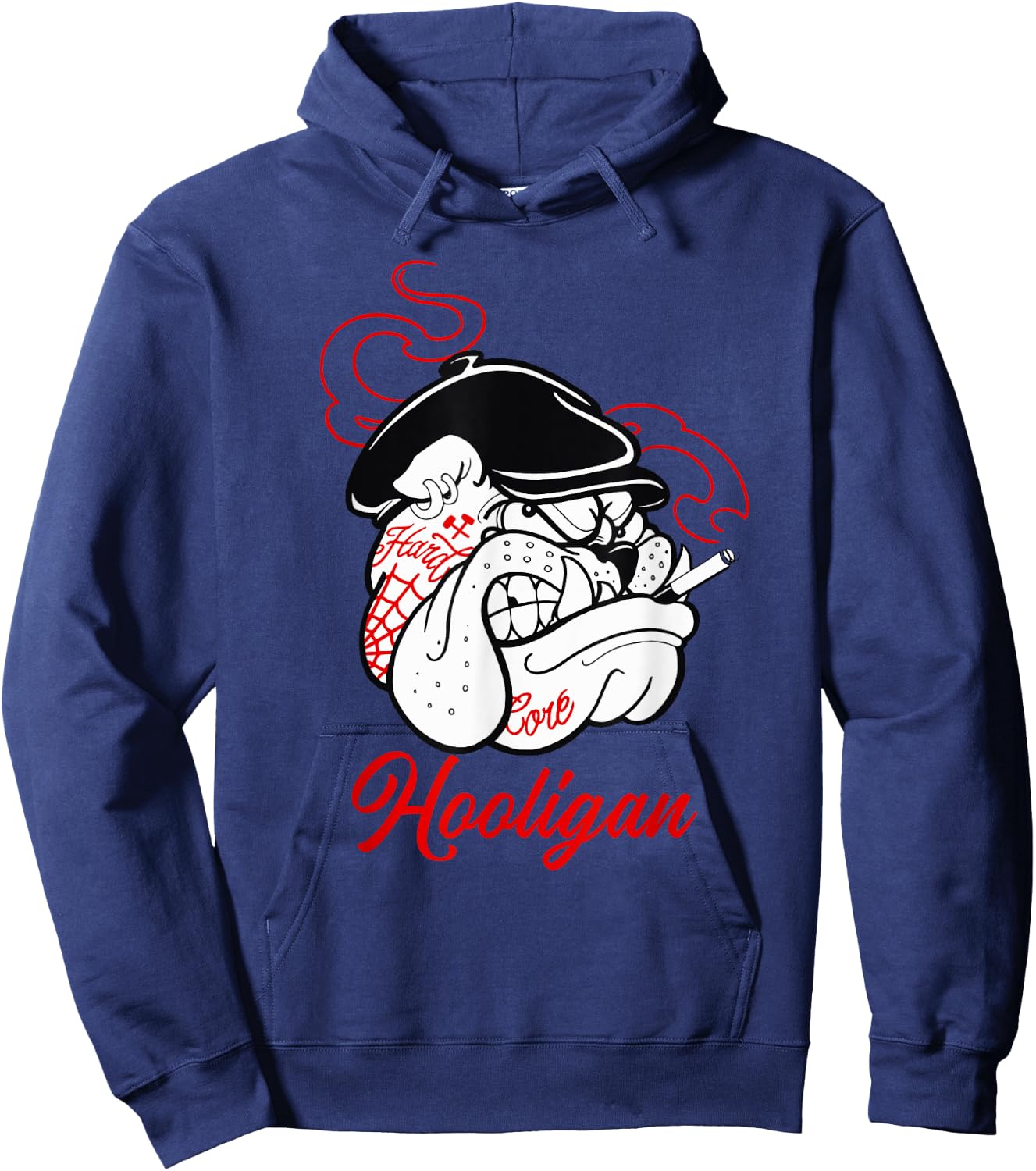 New York Hardcore Bulldog Hooligan Street Punk Revolution Women Hoodie - Hoodie | Navy