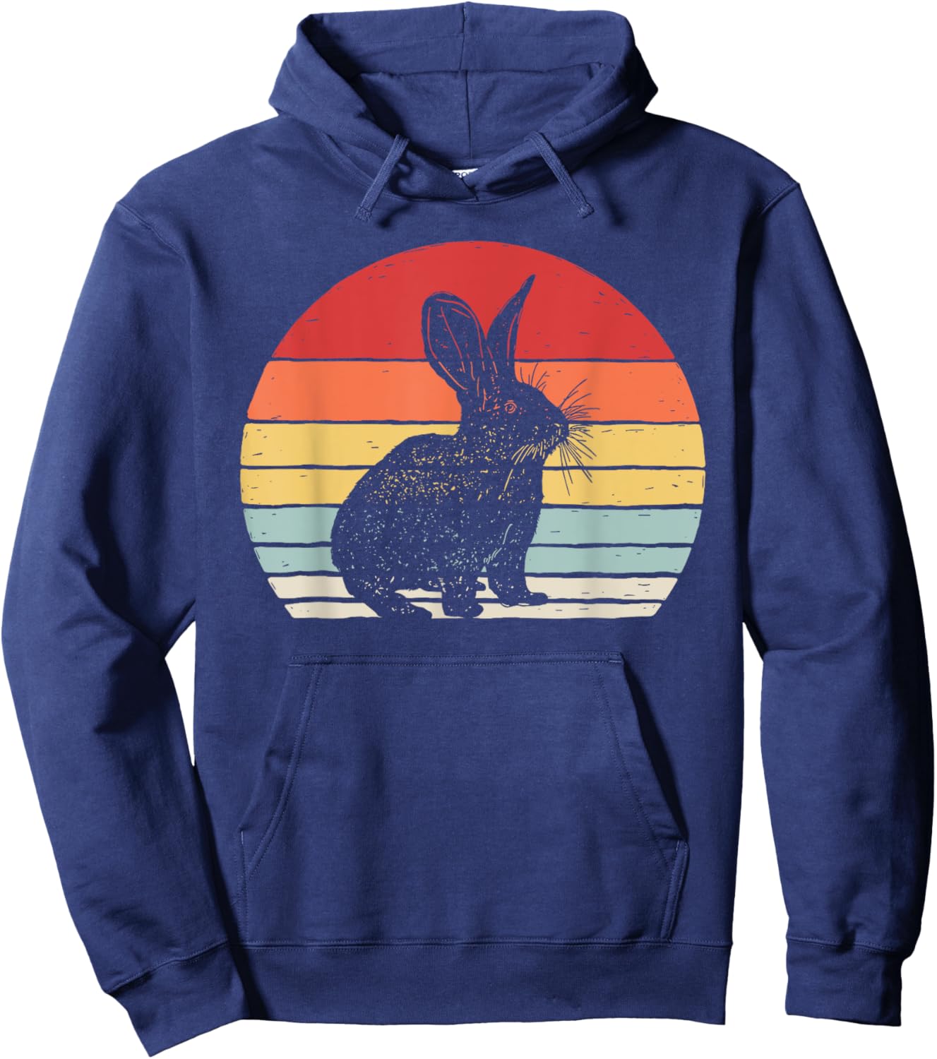 Vintage Retro Rabbit Hoodie - Hoodie | Navy