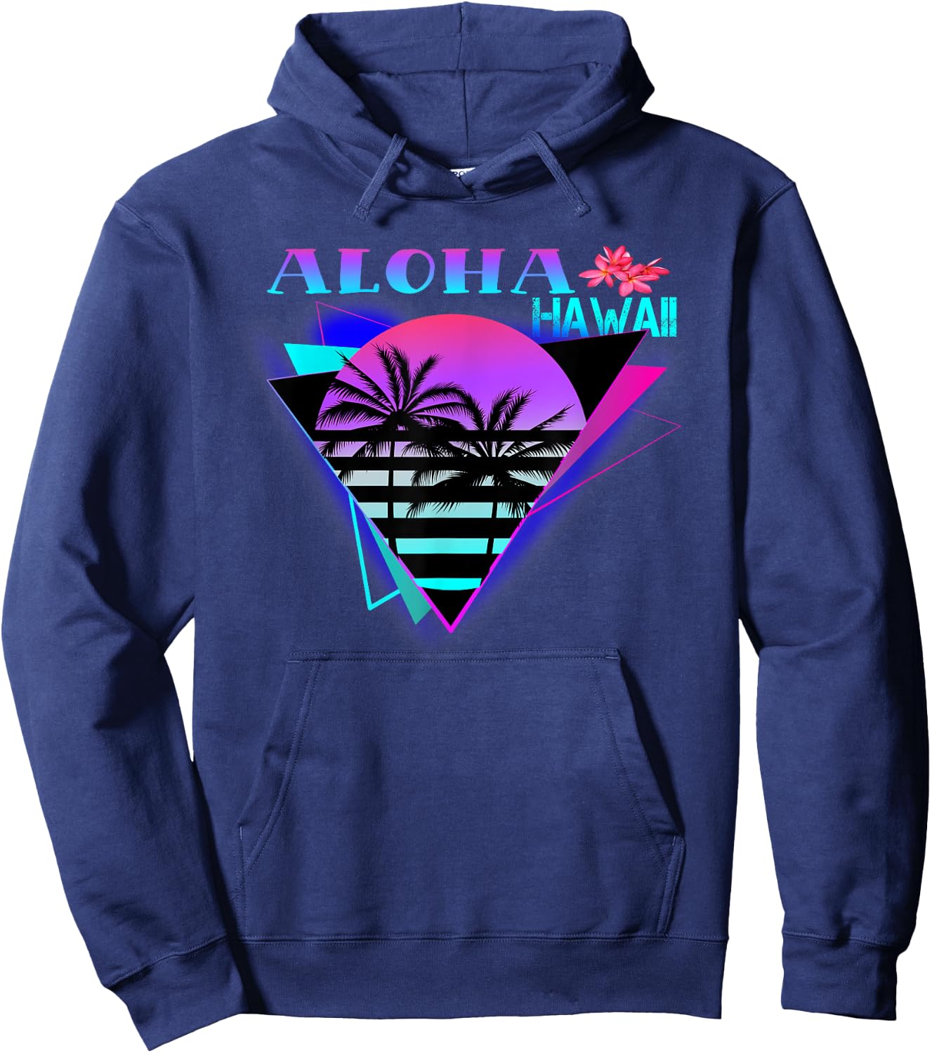 Aloha Hawaii Island Palm Beach Men Women Hoodie - Hoodie | Navy