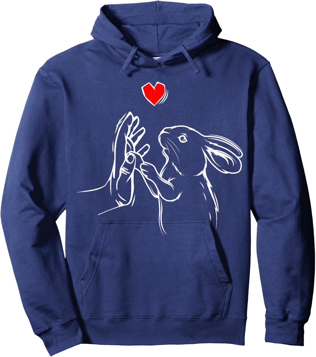Rabbit Love Rabbit Hoodie - Hoodie | Navy