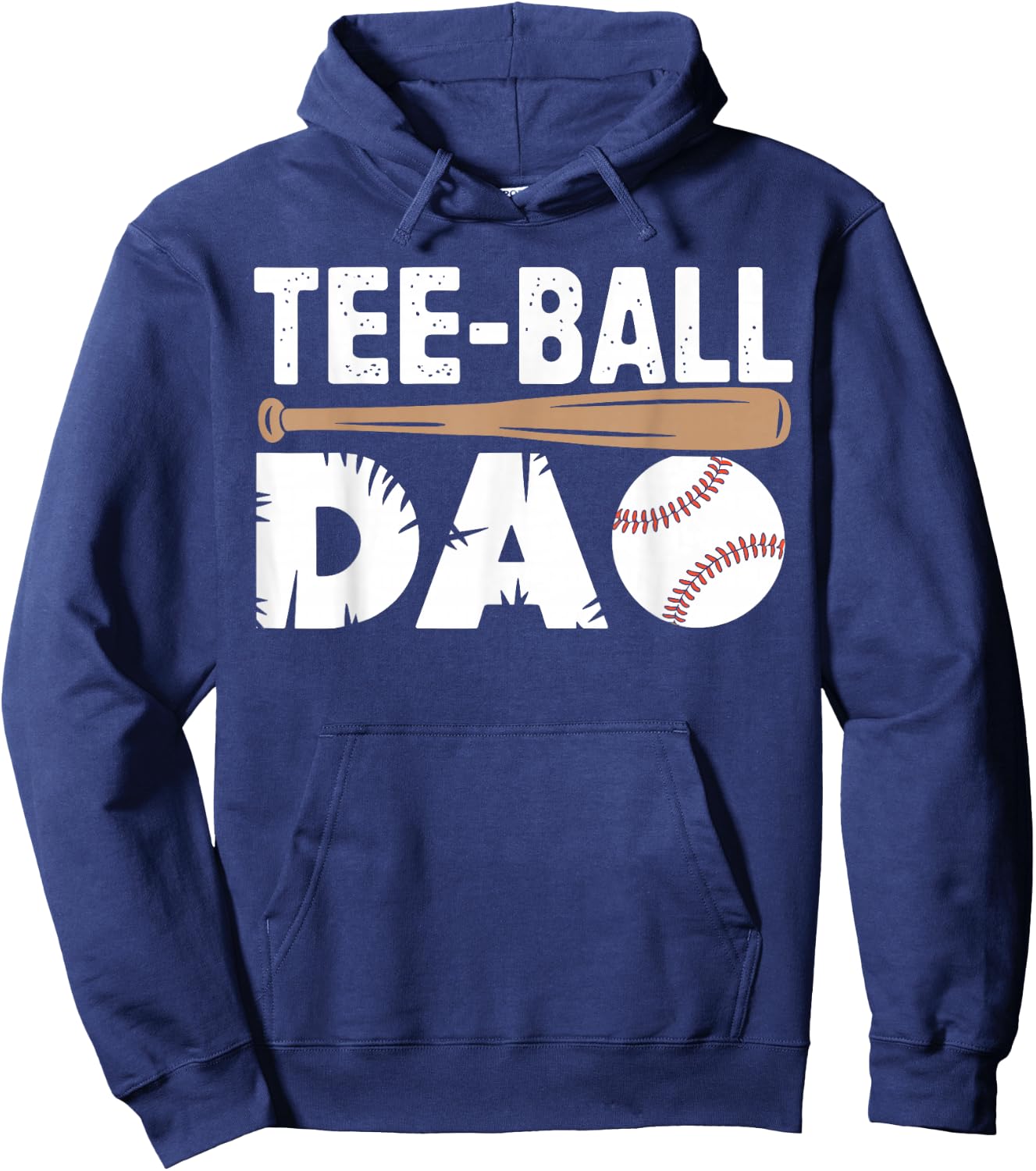Tball Dad Fathers Day T ball Dad Daddy Ball Hoodie - Hoodie | Navy