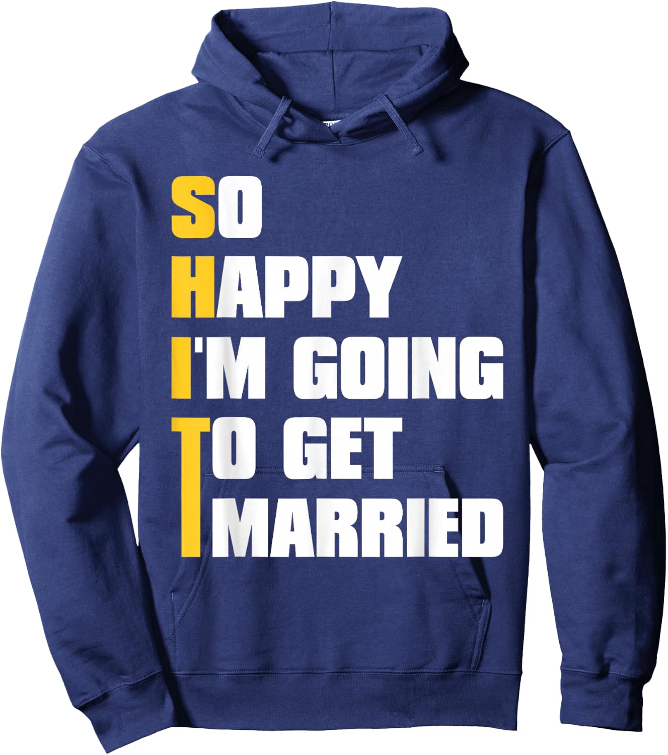 Sarcastic Bachelor Party Stag Groomsmen Getaway Wedding Hoodie - Hoodie | Navy