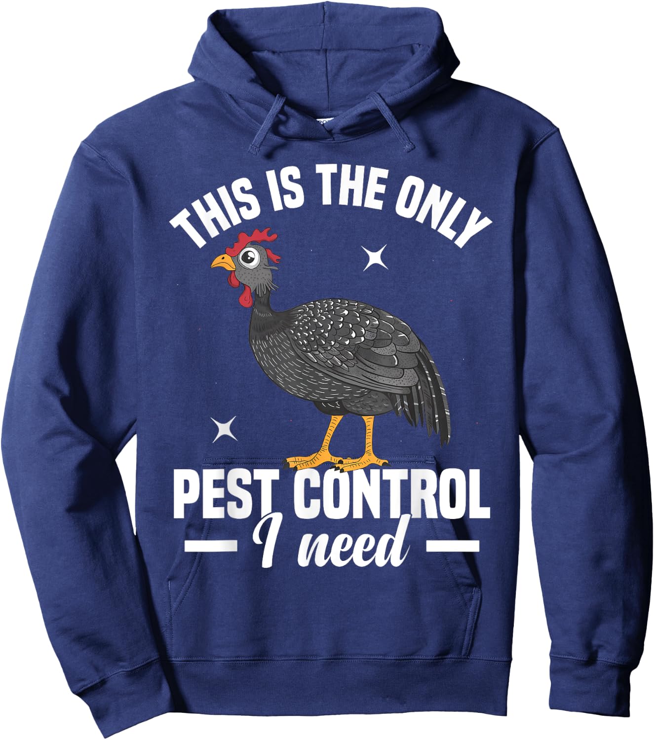 Guinea Hen Chicks Stuffed Animal Hen Farming Guinea Fowl Hoodie - Hoodie | Navy