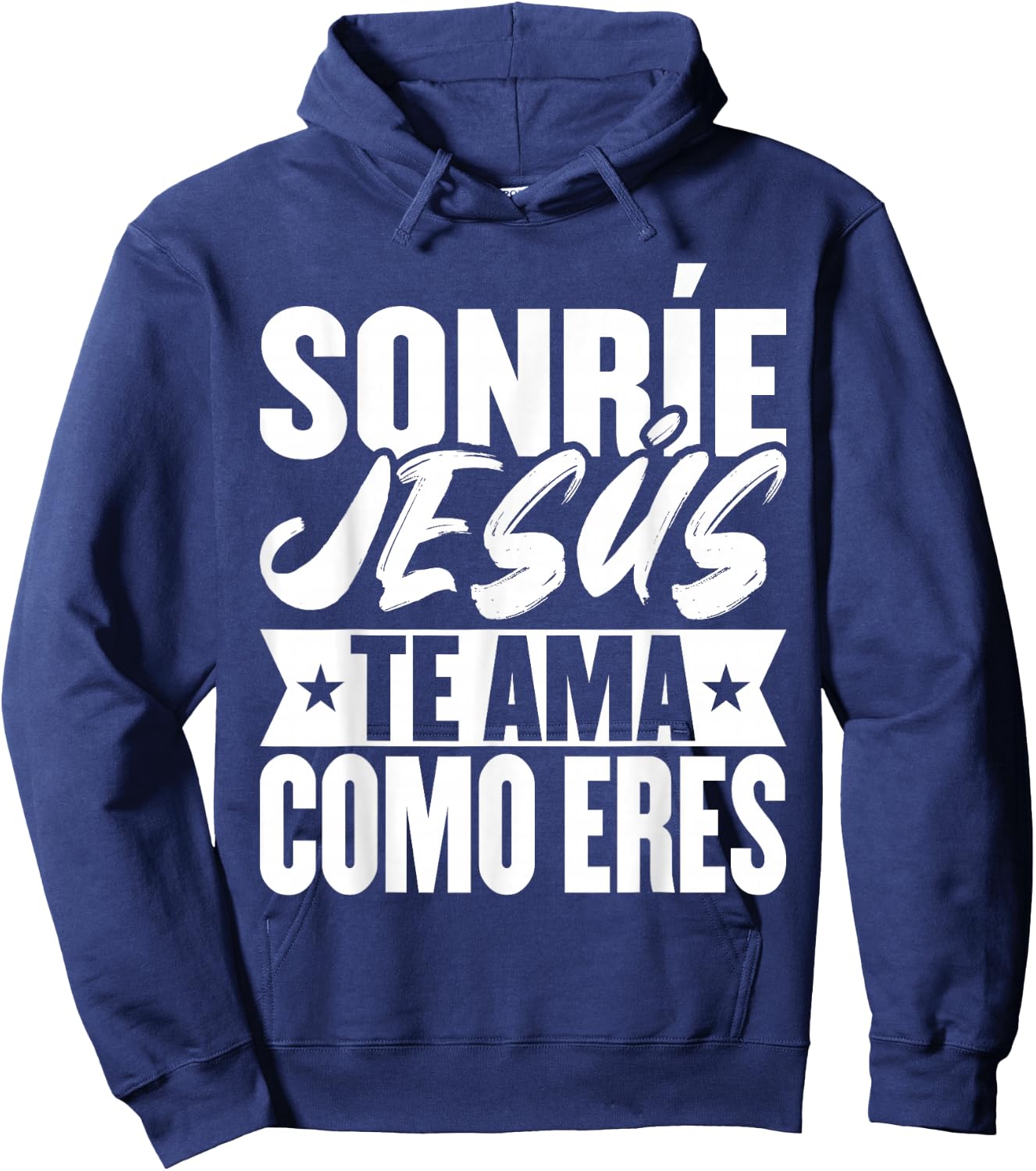 Camisetas Cristianas En Espanol Frases Biblia Jesús Te AMa Hoodie - Hoodie | Navy