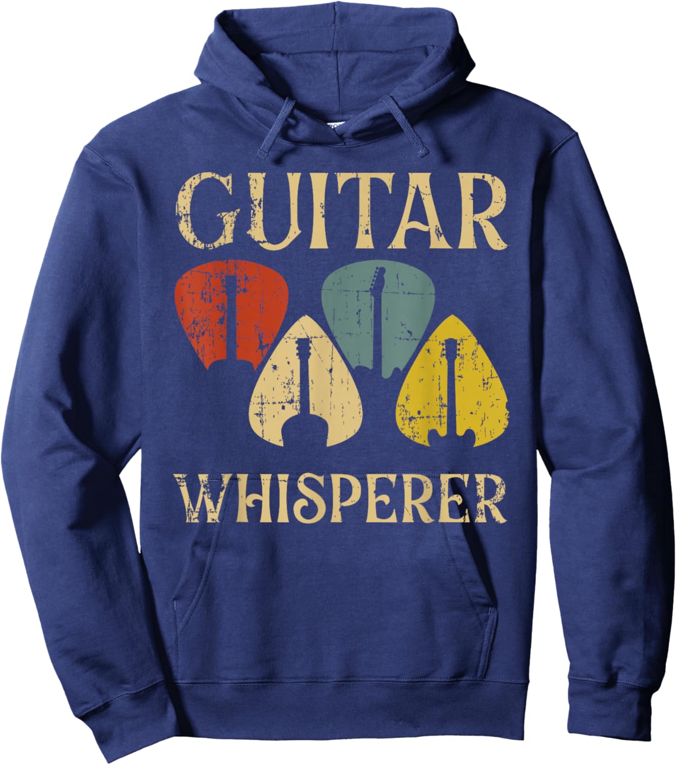 Guitars Whisperer Funny Guitarist Music Lover Gift Men Women Hoodie - Hoodie | Navy