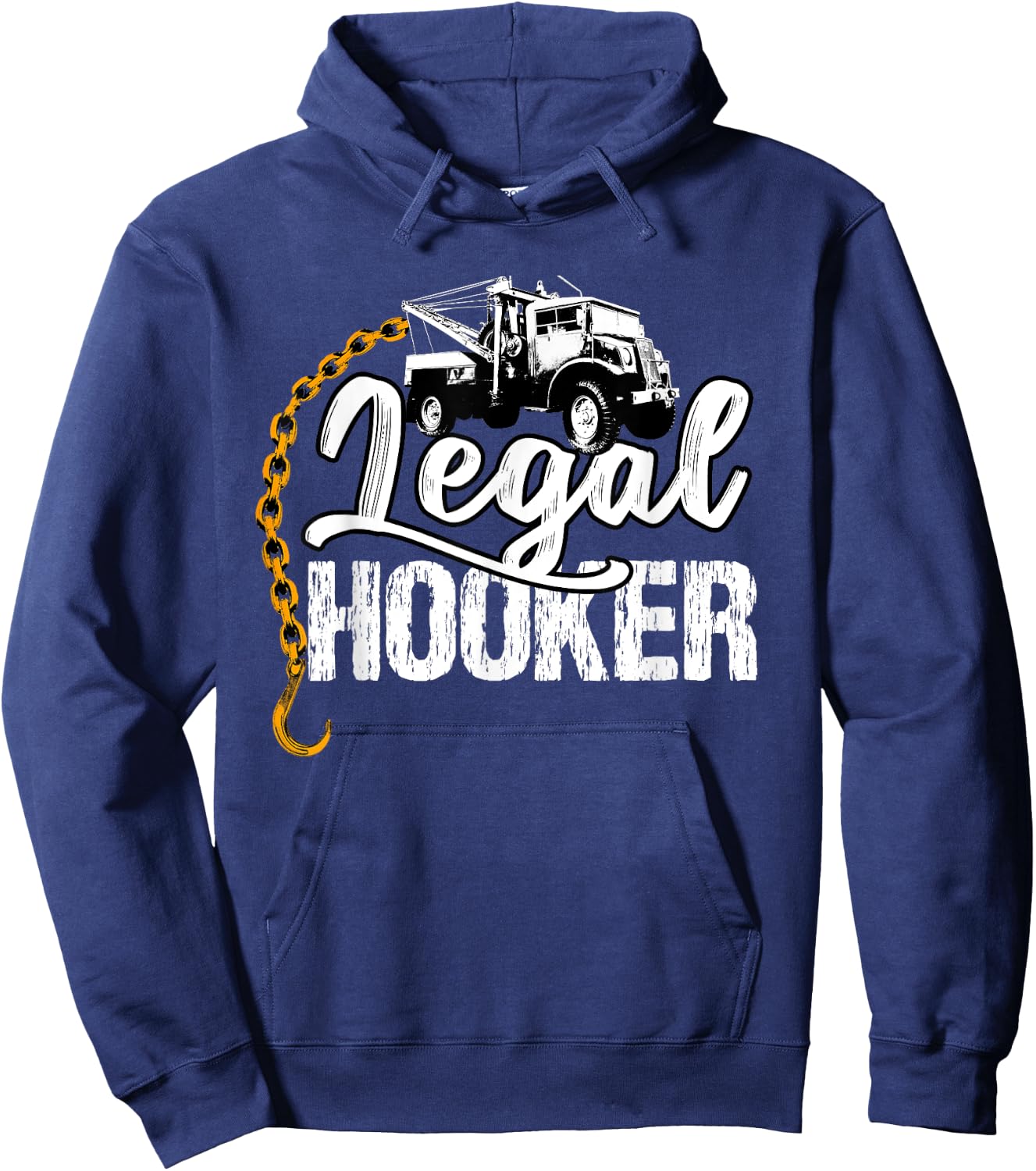 Abschleppwagenfahrer Geschenke Tow Truck Driver Hoodie - Hoodie | Navy