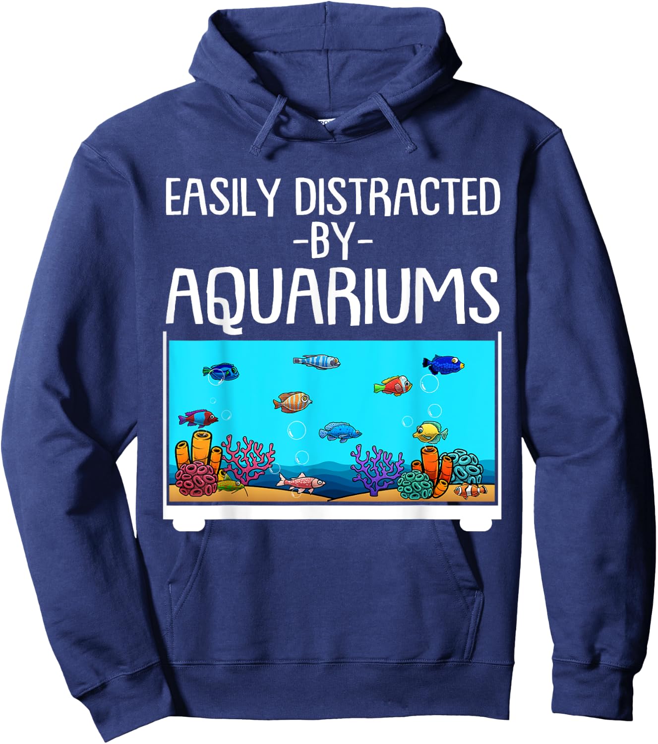 Funny Aquariums Gift Fish Tank Lovers Fishkeeping Men Hoodie - Hoodie | Navy