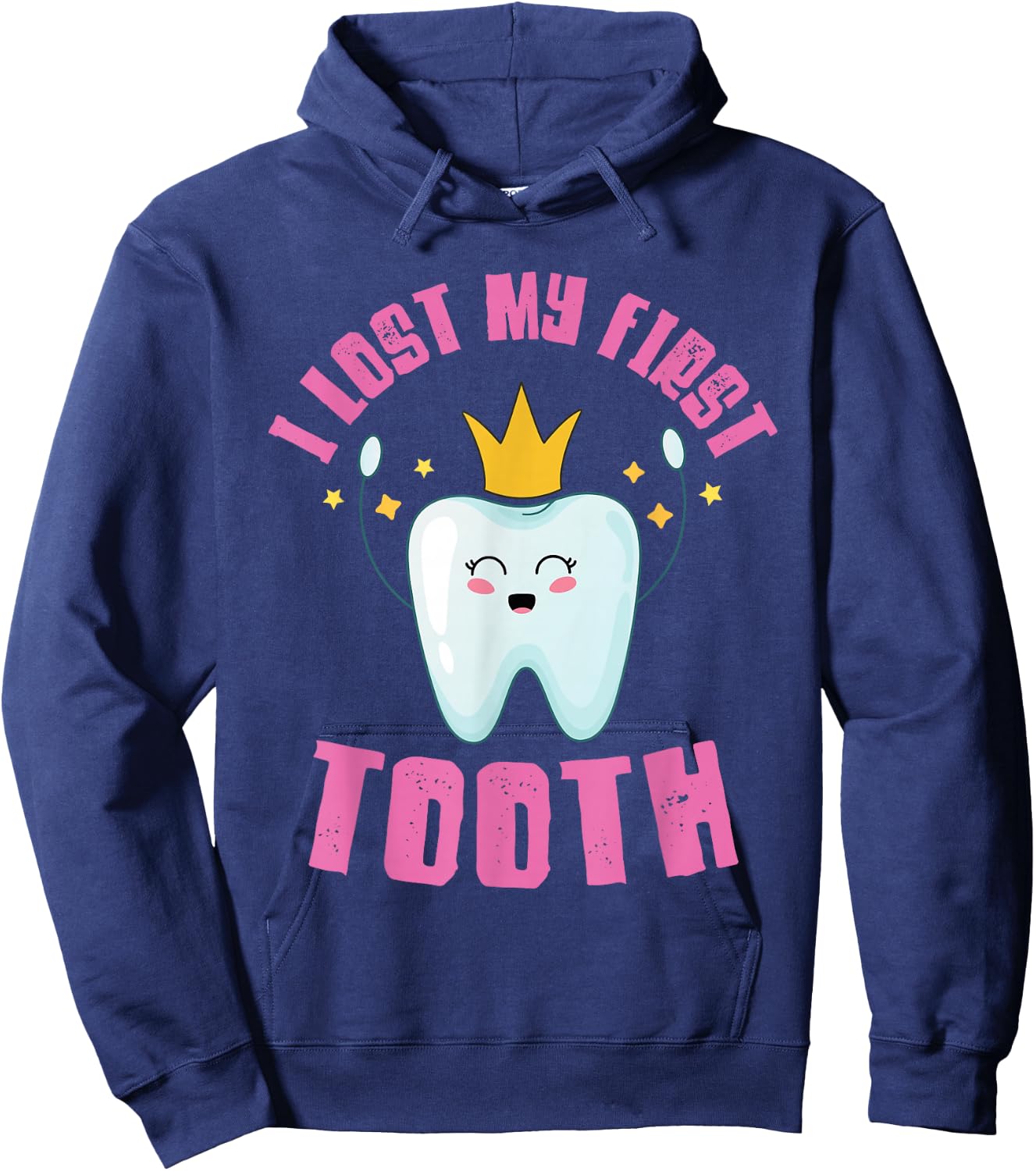 I Lost My First Tooth Teeth Out Children's Gift Hoodie - Hoodie | Navy