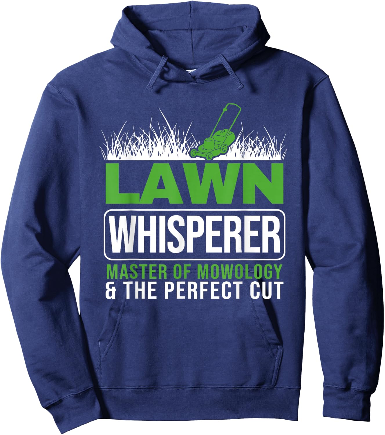 Lawn Whisper Groundskeeper Landscaper Gardener Lawn Mowing Hoodie - Hoodie | Navy