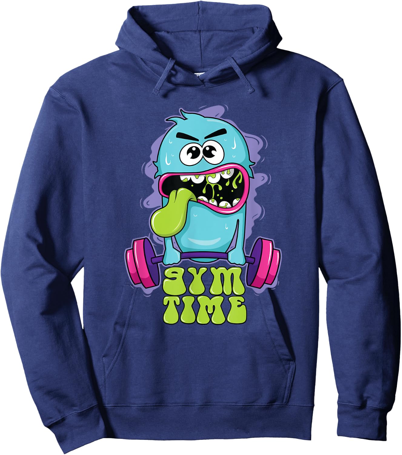 Funny Cute Fitness Gym Workout Sport for Boys Girl Kids Hoodie - Hoodie | Navy