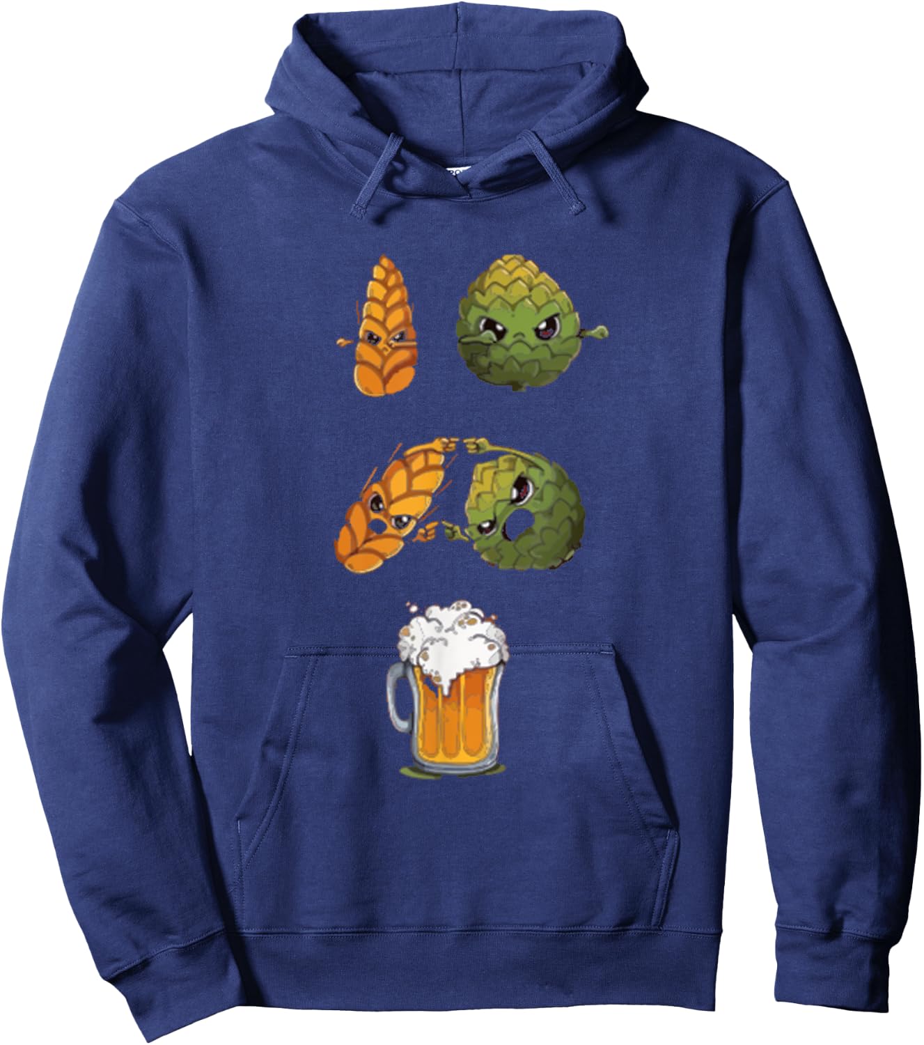 Vintage Hop Leaf Home Brewers & Lovers of Hoppy beer Hoodie - Hoodie | Navy