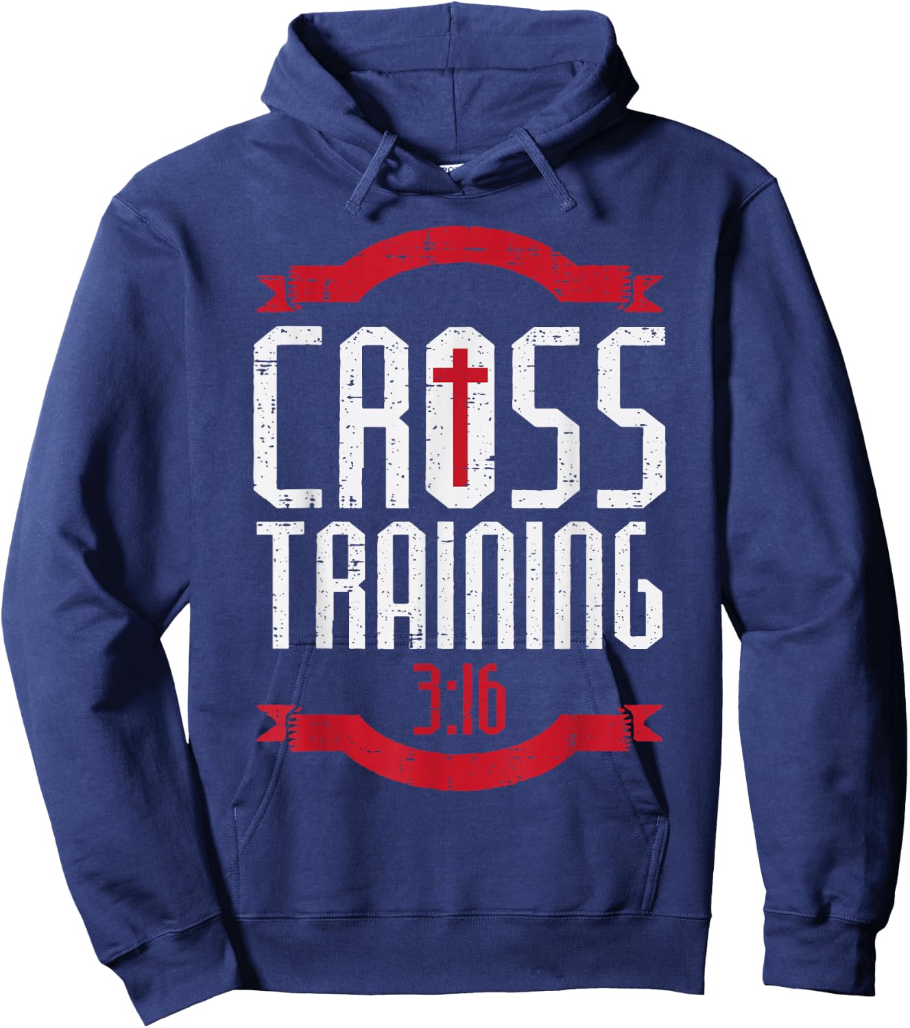 Cross Training 3:16 Workout Fitness Christian Men Women Kids Hoodie - Hoodie | Navy