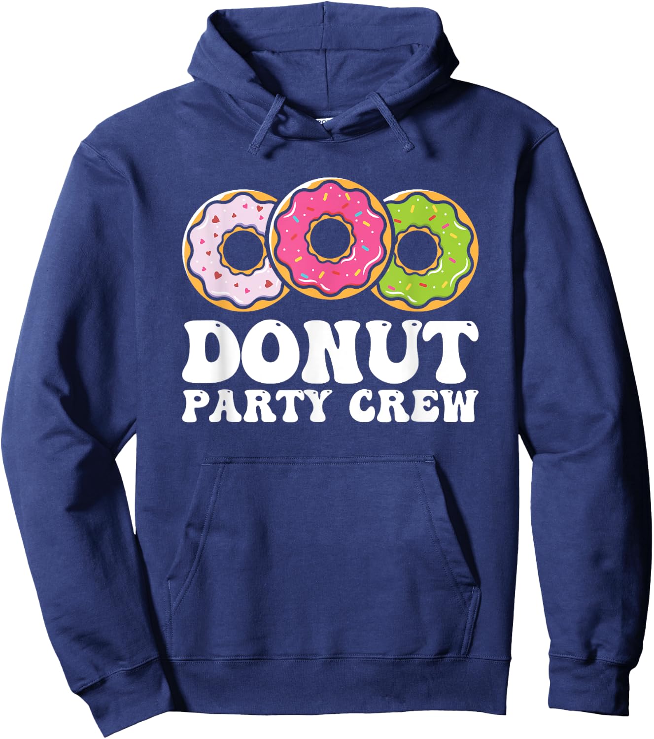 Donut Sprinkles Doughnut Fried Dough Sweet Snack Dessert Hoodie - Hoodie | Navy