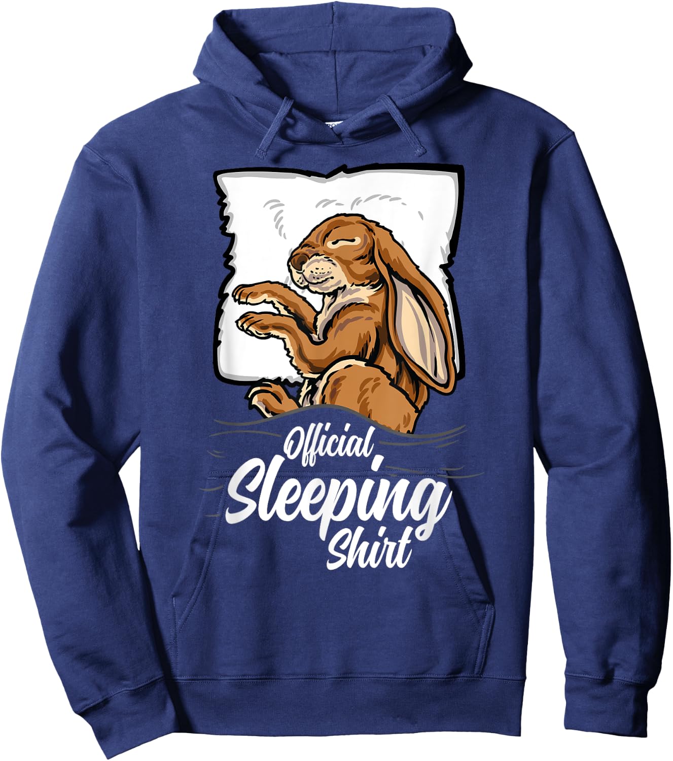official sleeping Shirt cute Rabbit bunny sleep nightgown Hoodie - Hoodie | Navy