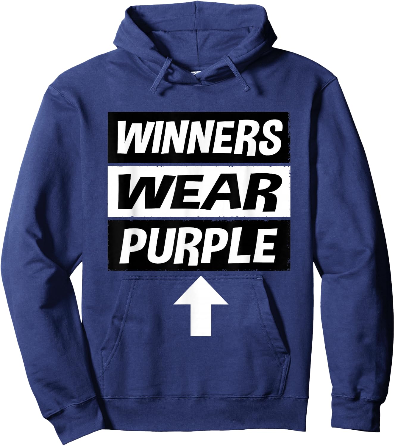 Retro Winners Wear Purple Team Spirit Week Shirt Game Hoodie - Hoodie | Navy