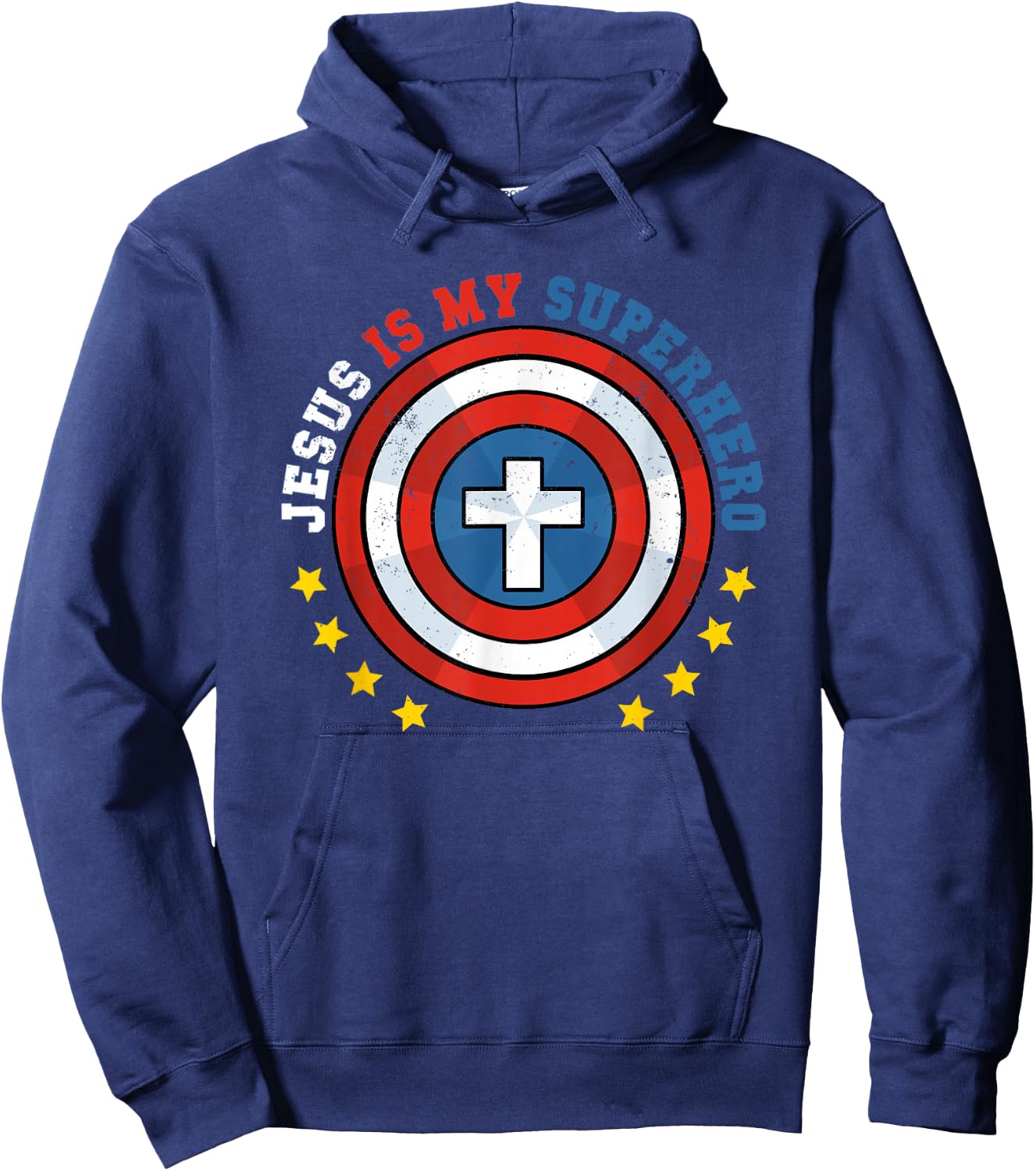 Jesus Is My Superhero Luke 19:10 He Came To Save The Lost Hoodie - Hoodie | Navy