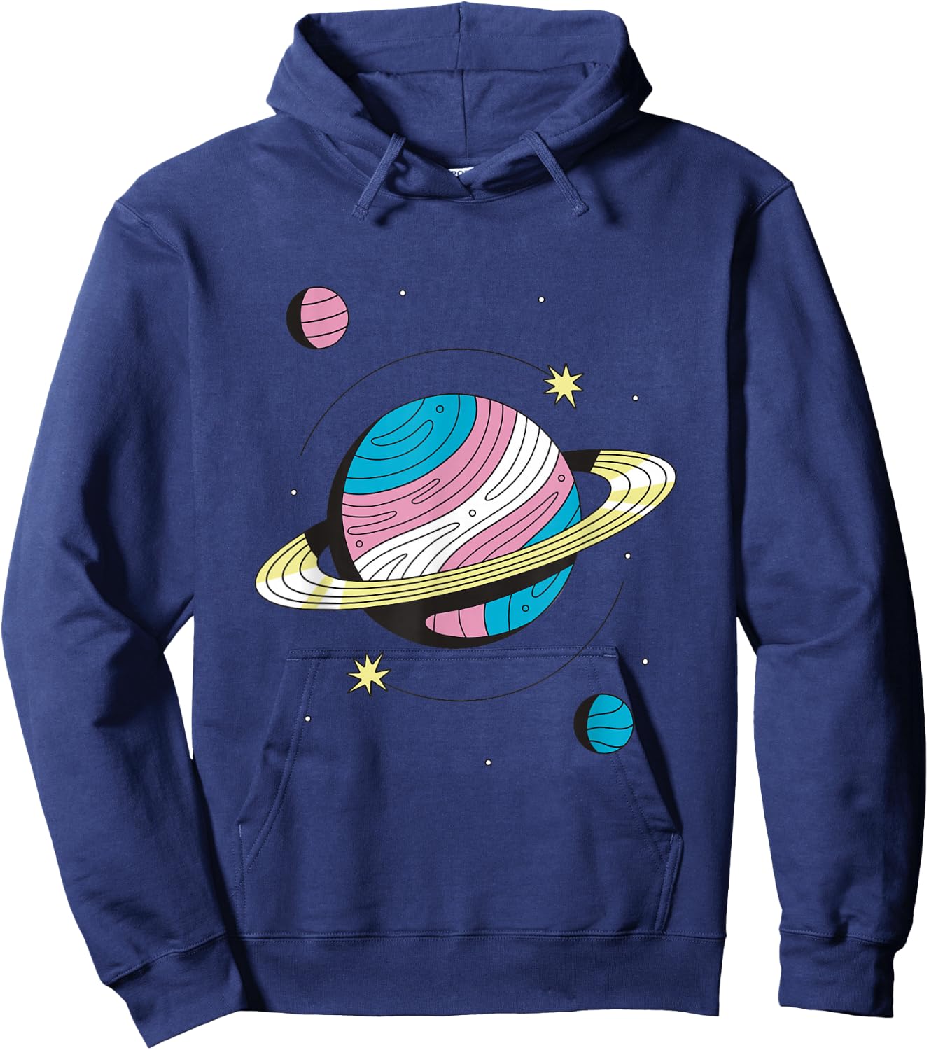 Transgender Outers Space Galaxy Planets Trans Pride Hoodie - Hoodie | Navy