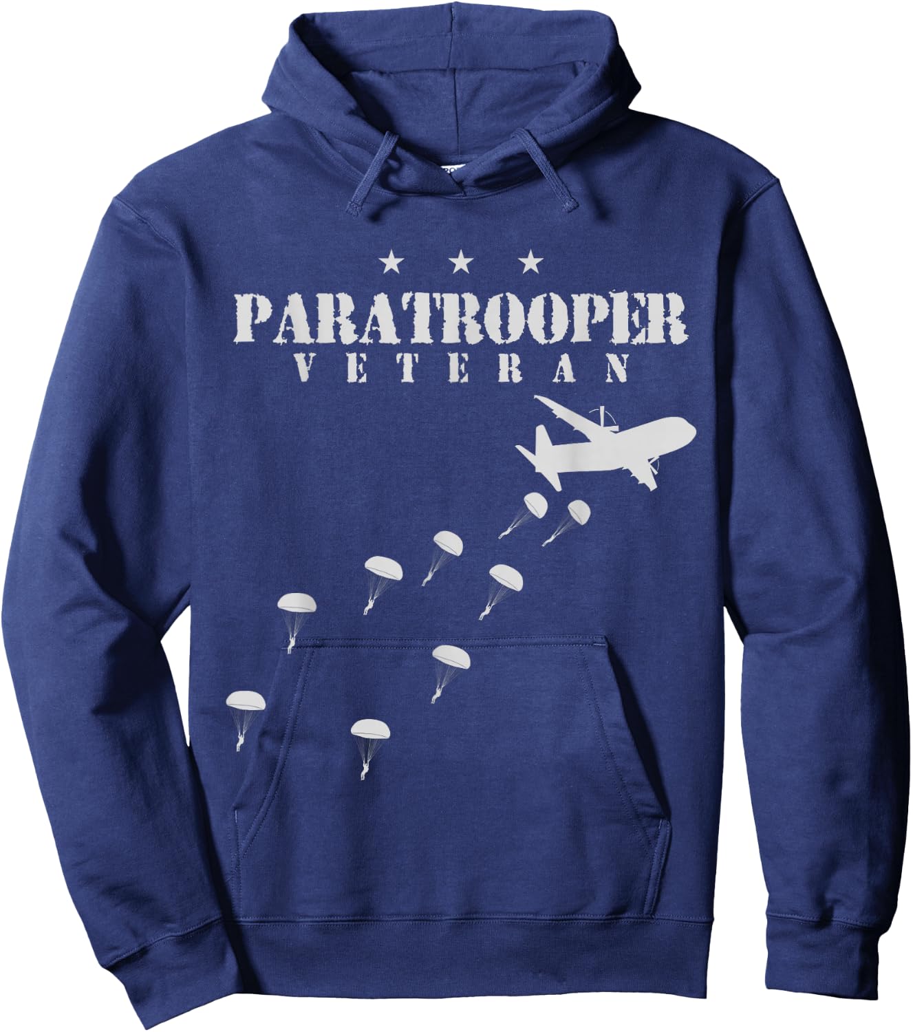 Airborne Paratrooper Veteran Infantry Division Hoodie - Hoodie | Navy
