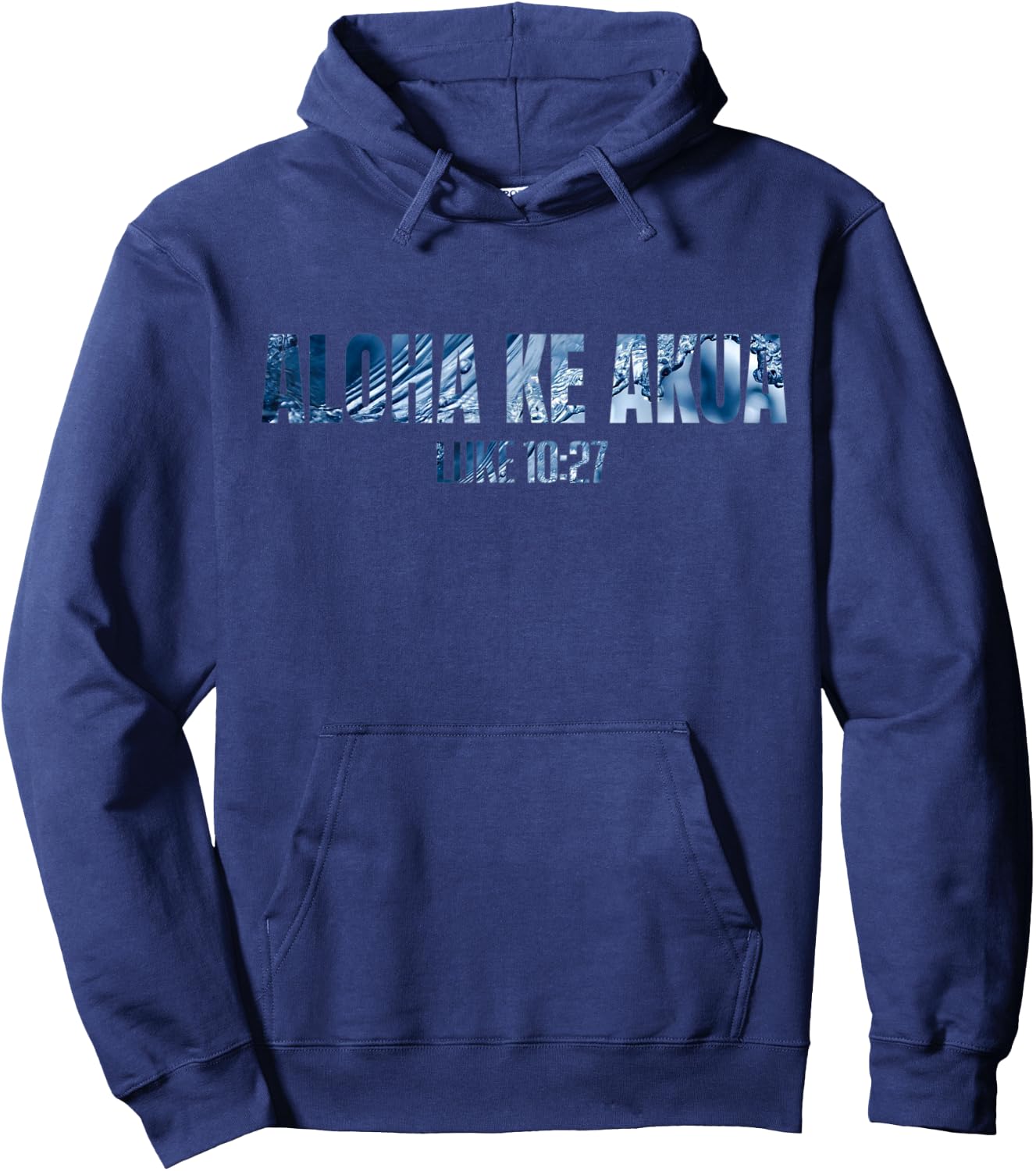 Inspiration Studios Christian Hawaiian for Boys Men Women Aloha Ke Akua Hoodie - Hoodie | Navy