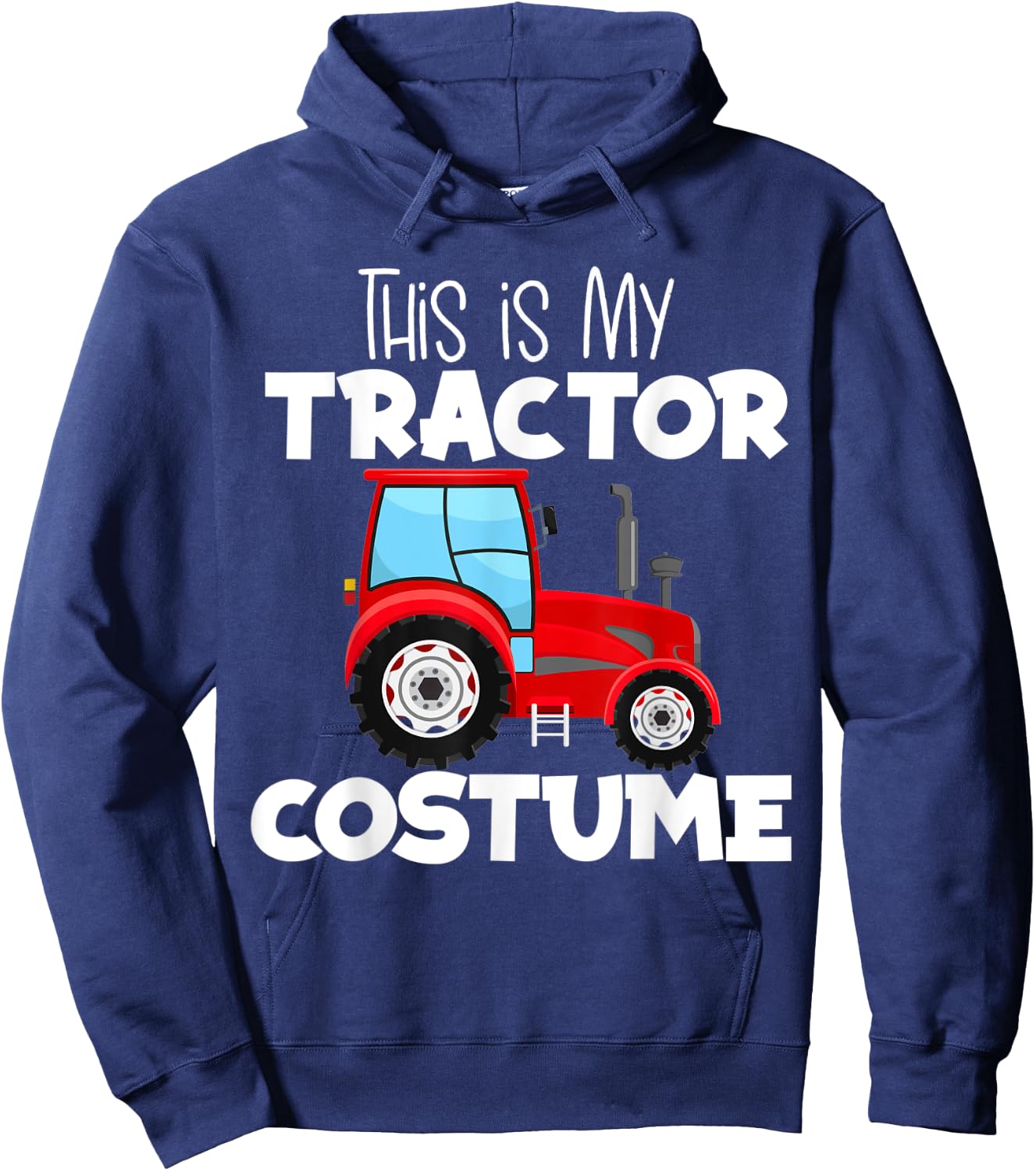This Is My Red Farm Tractor Costume Halloween Hoodie - Hoodie | Navy