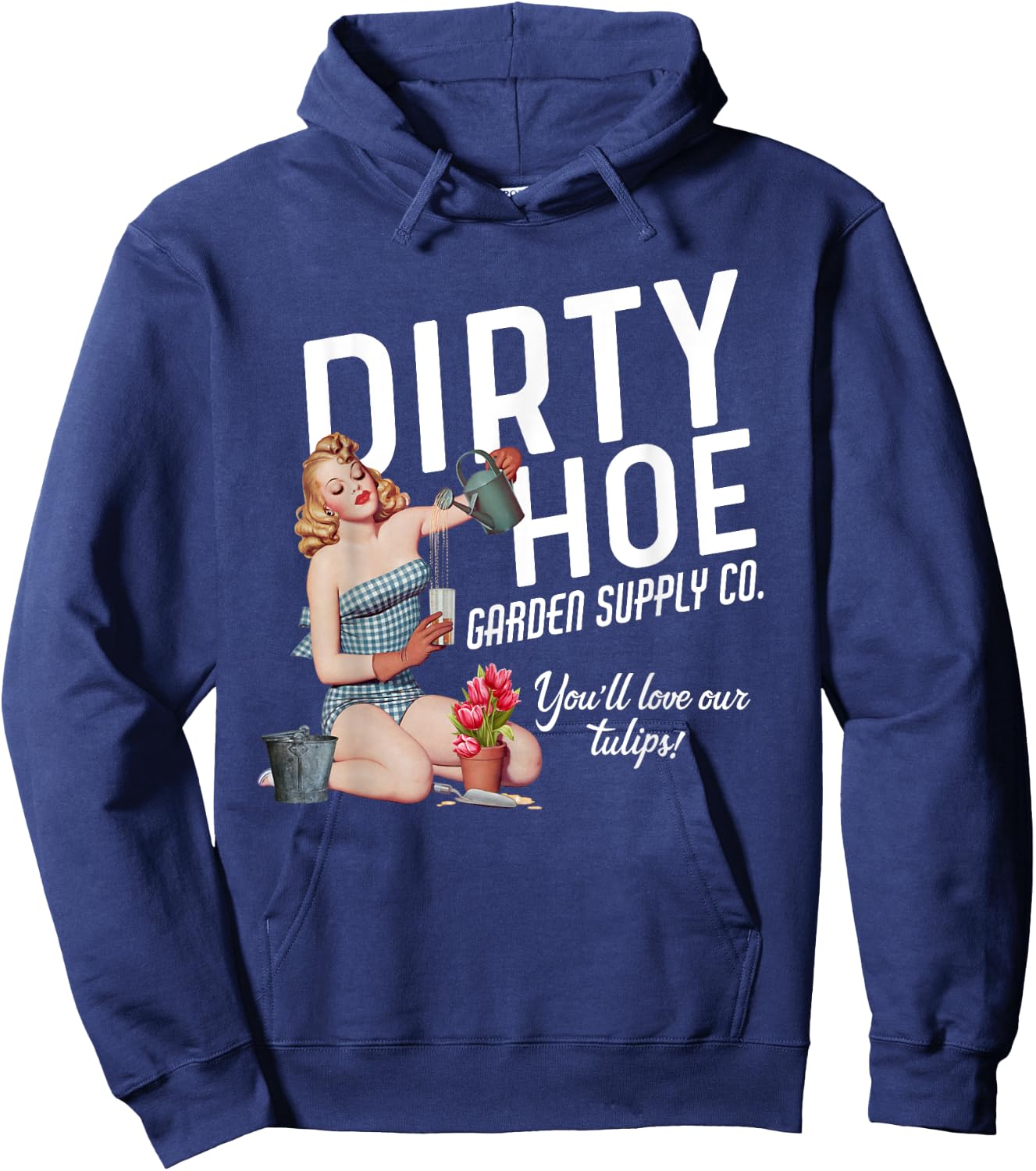 Dirty Hoe Garden Supply Co. Hoodie - Hoodie | Navy