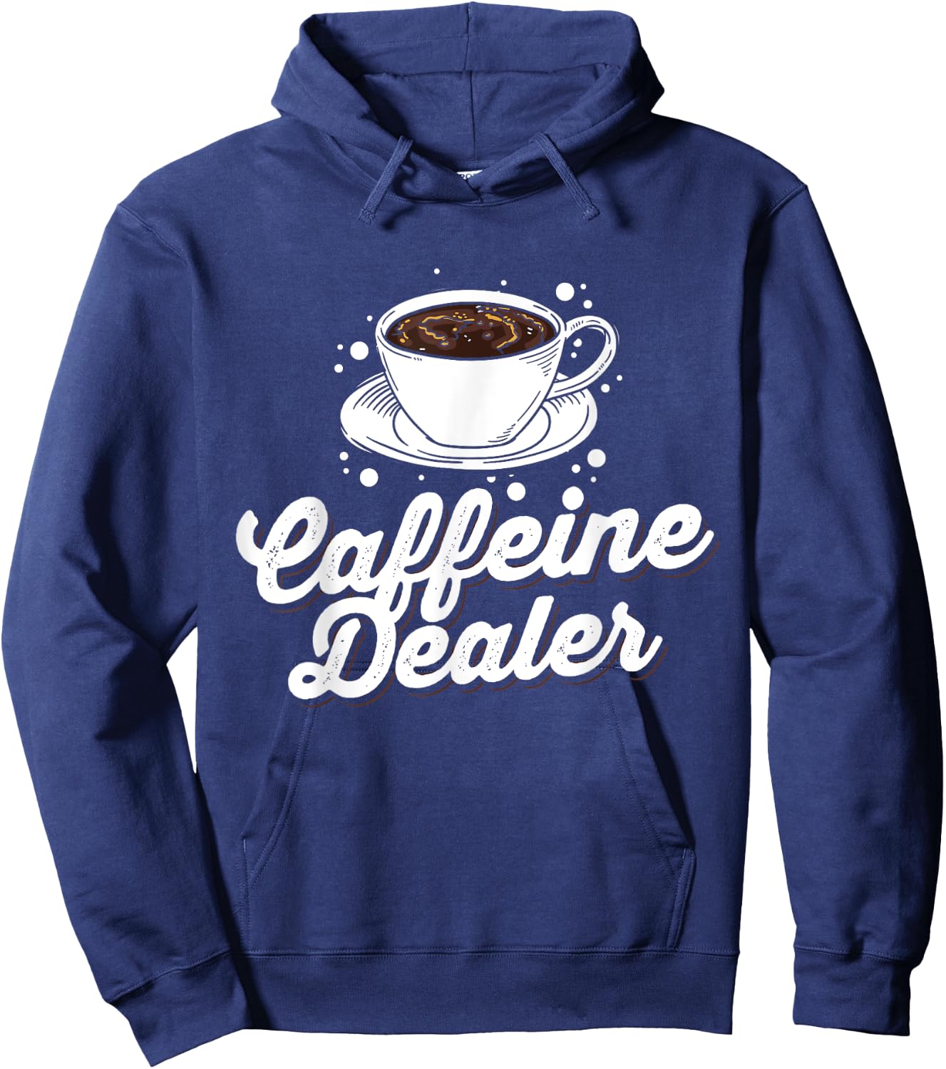 Funny Coffee Lover Graphic Women Men Caffeine Fans Baristas Hoodie - Hoodie | Navy
