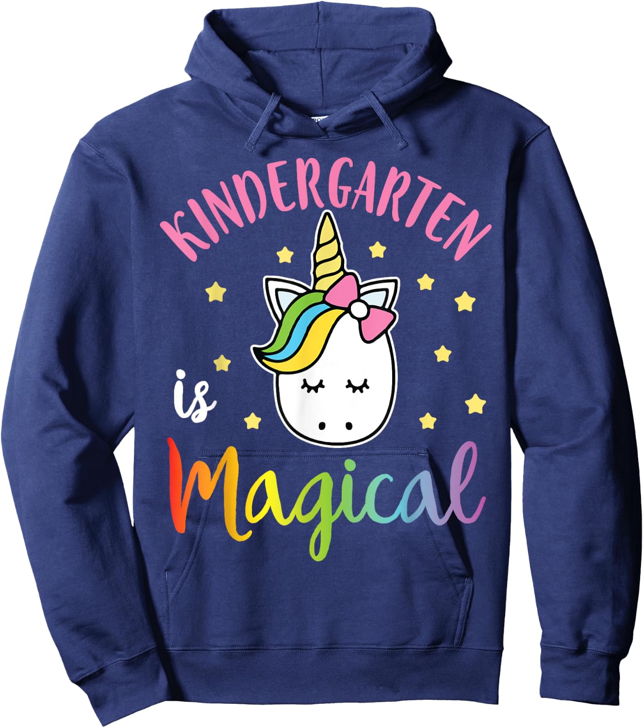 Teacher Student Senior Kindergarten Is Magical Happy Shirt Hoodie - Hoodie | Navy