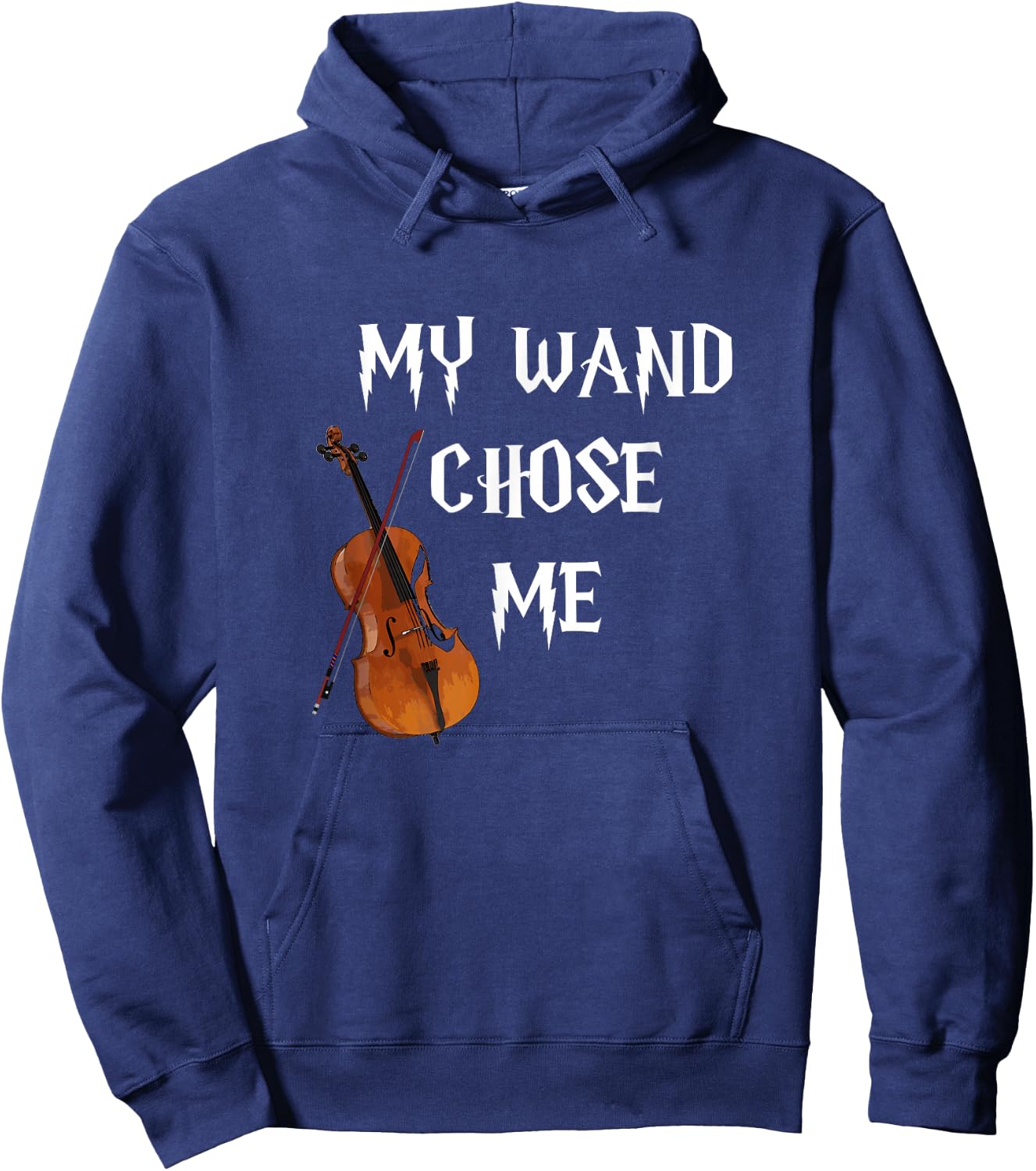 My Wand Chose Me Cello Cellist Gift Orchestra Hoodie - Hoodie | Navy