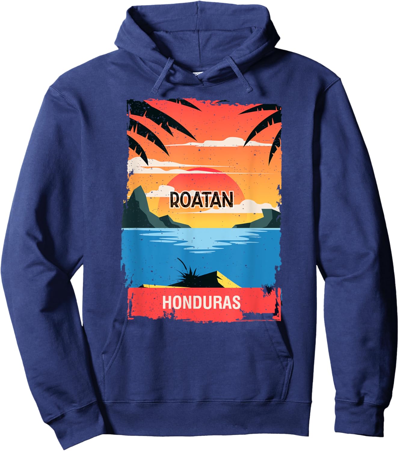 Roatan Souvenir - Honduras Reminder Hoodie - Hoodie | Navy