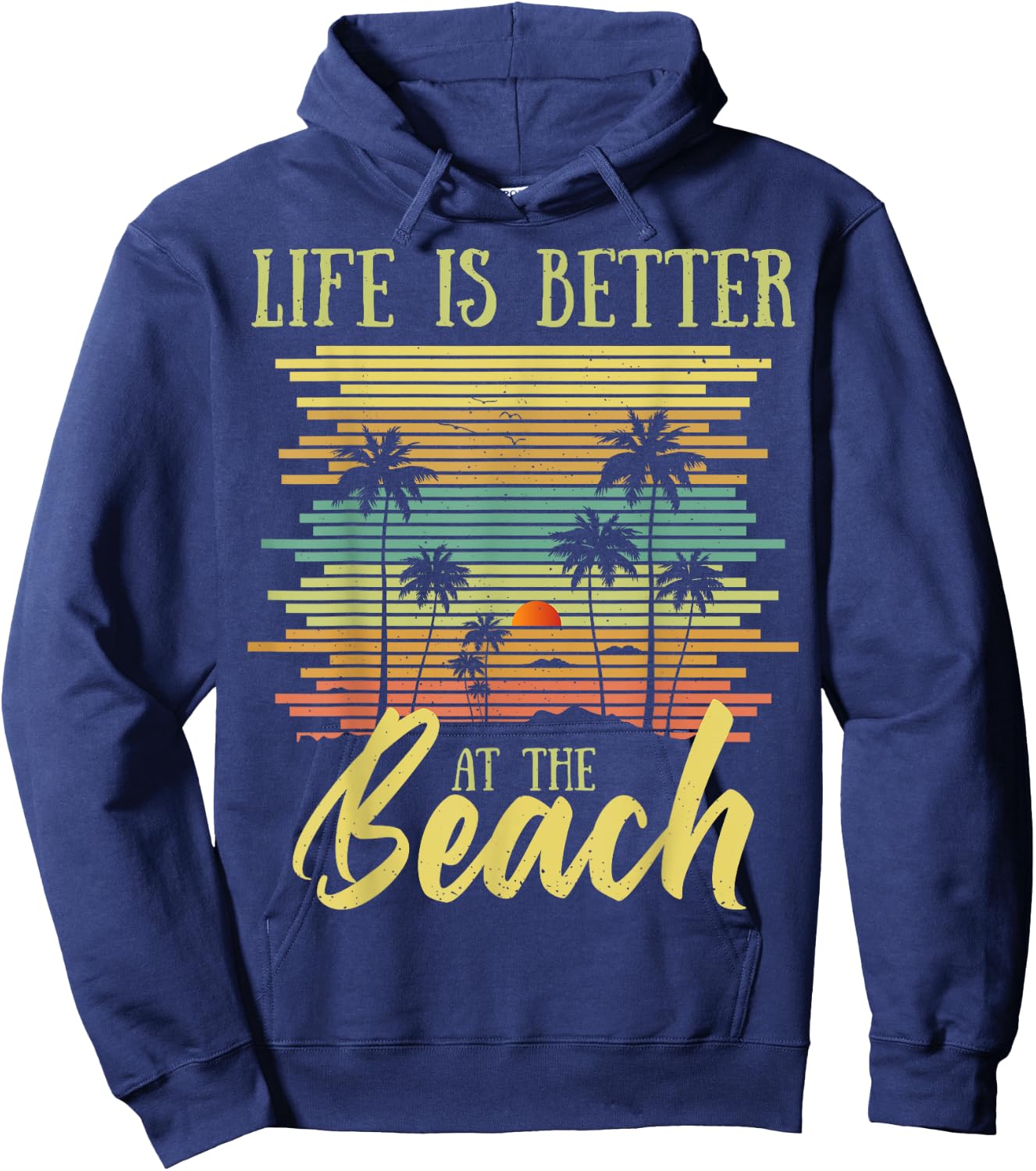 Summer Vacation Beach Vacation: Life Is Better At The Beach Women Girls Kids Hoodie - Hoodie | Navy